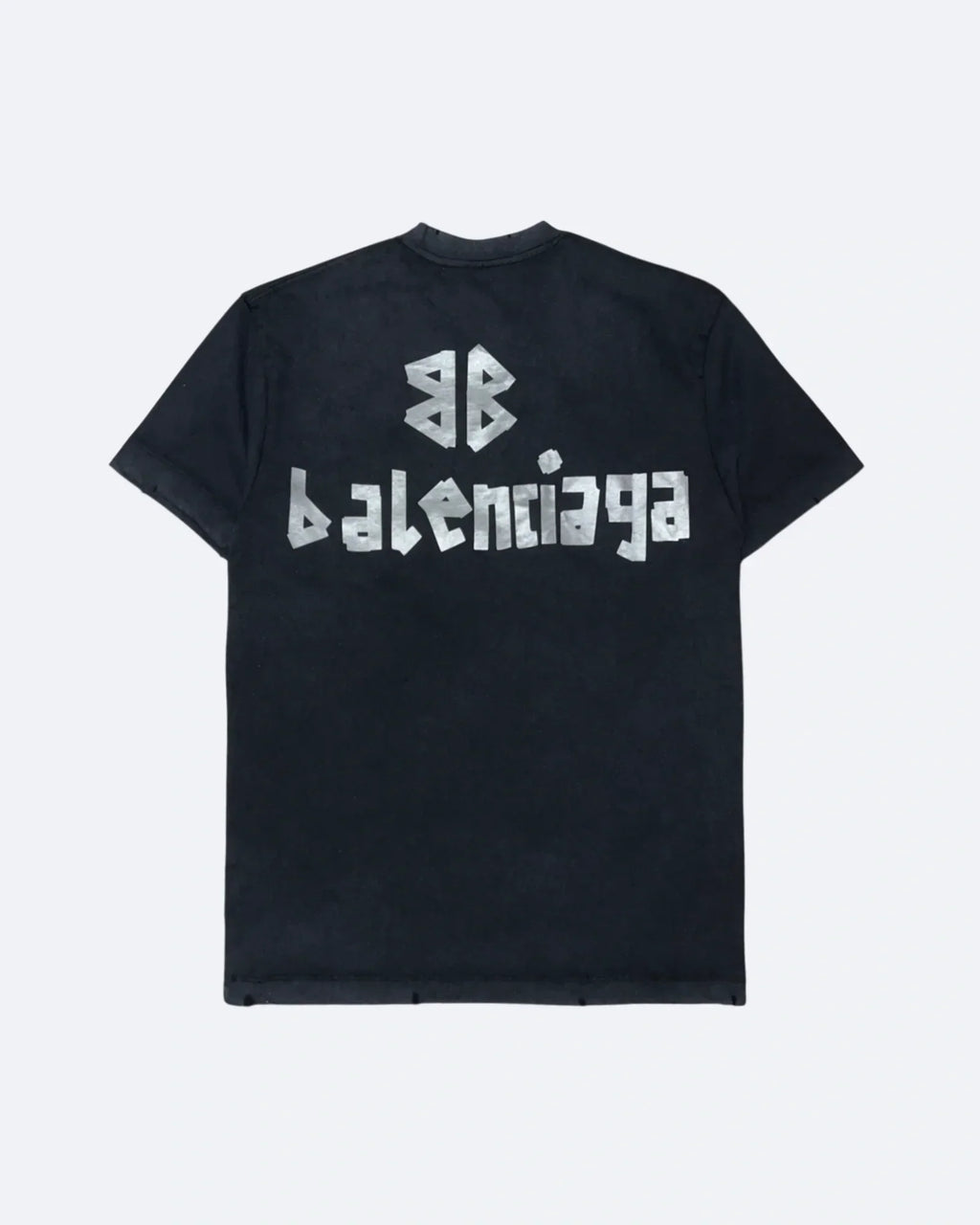 Balenciaga – tričko Silver Tape – černé
