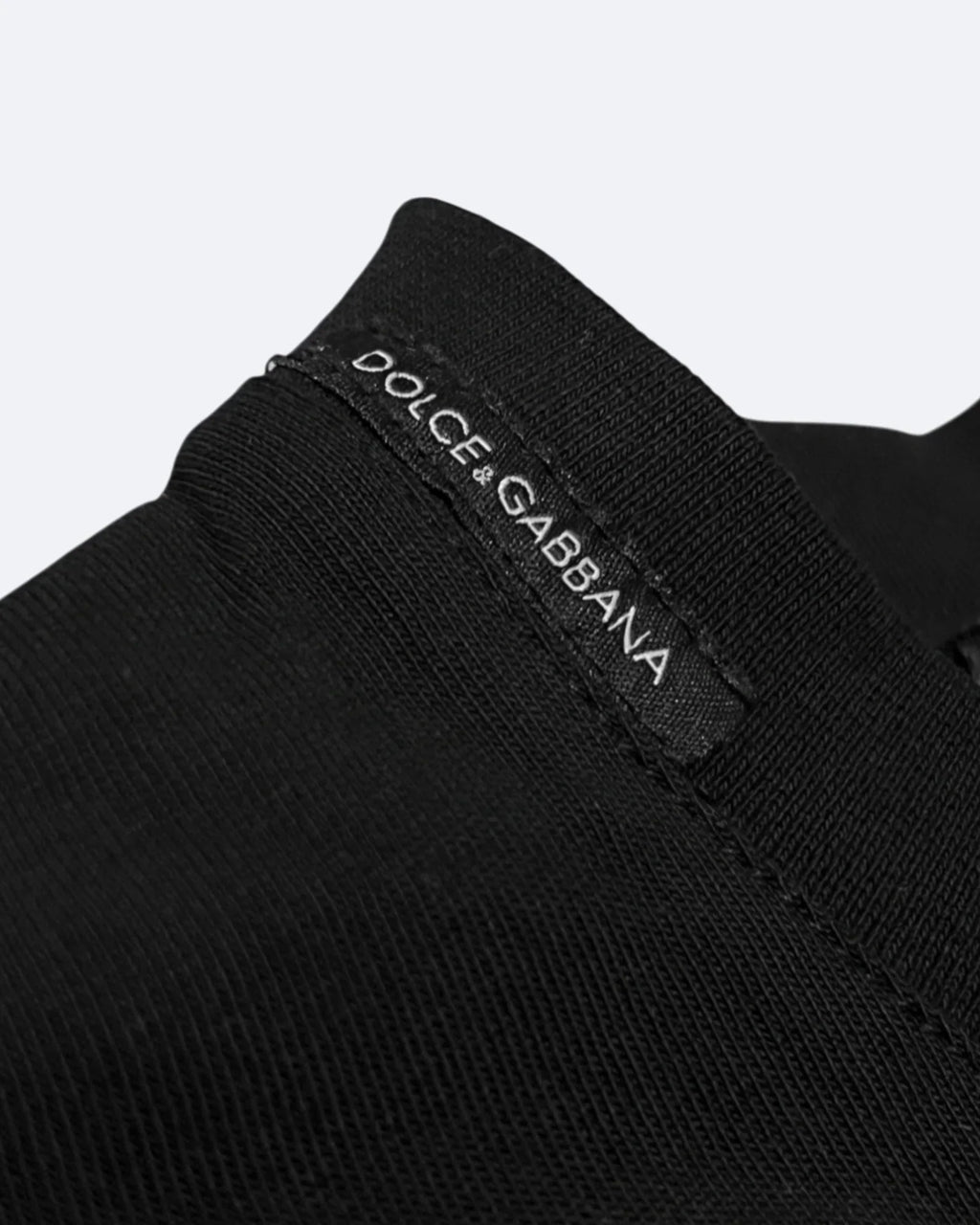Dolce & Gabbana - Tričko s logem a tečkami - Černá