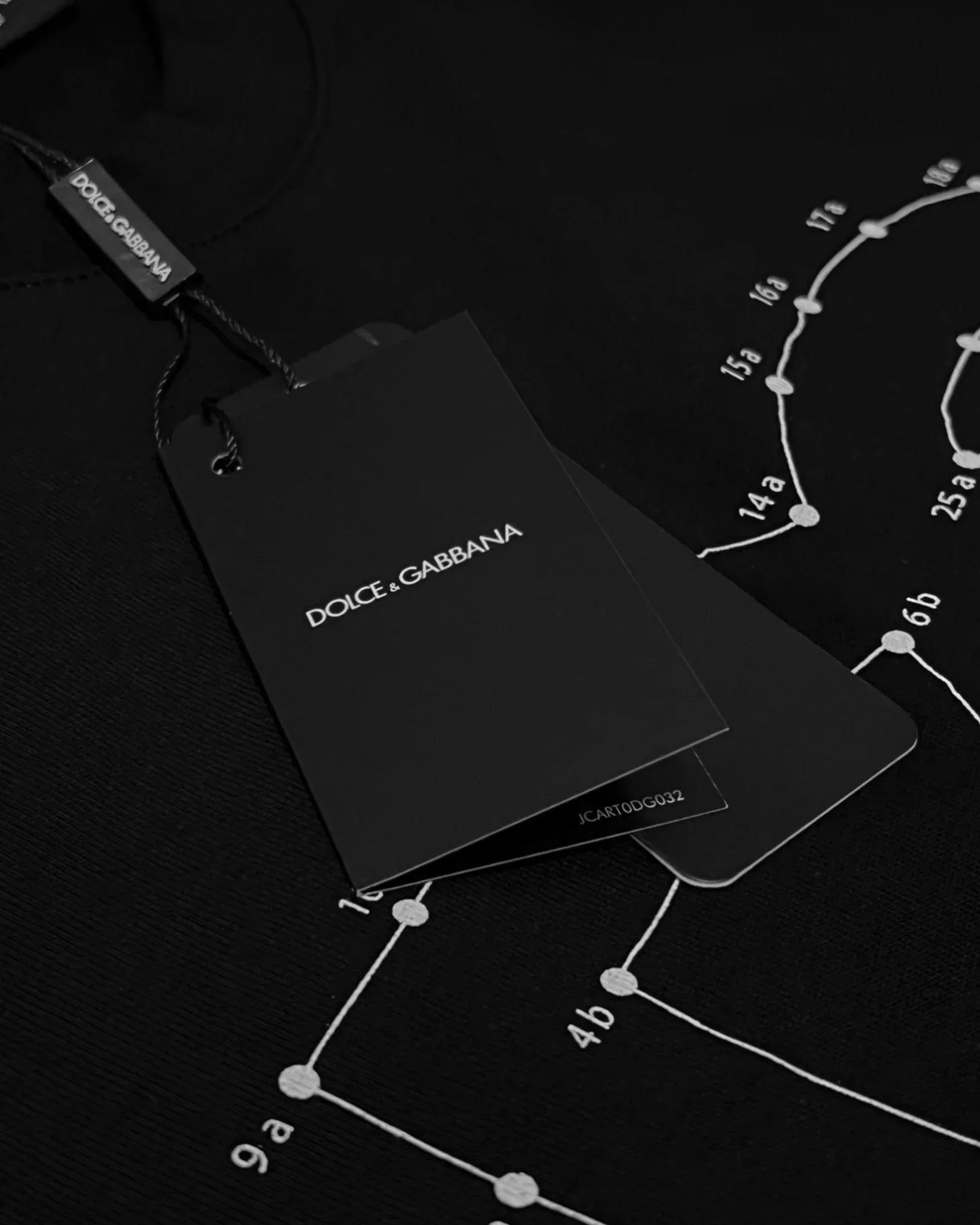 Dolce & Gabbana - Tričko s logem a tečkami - Černá