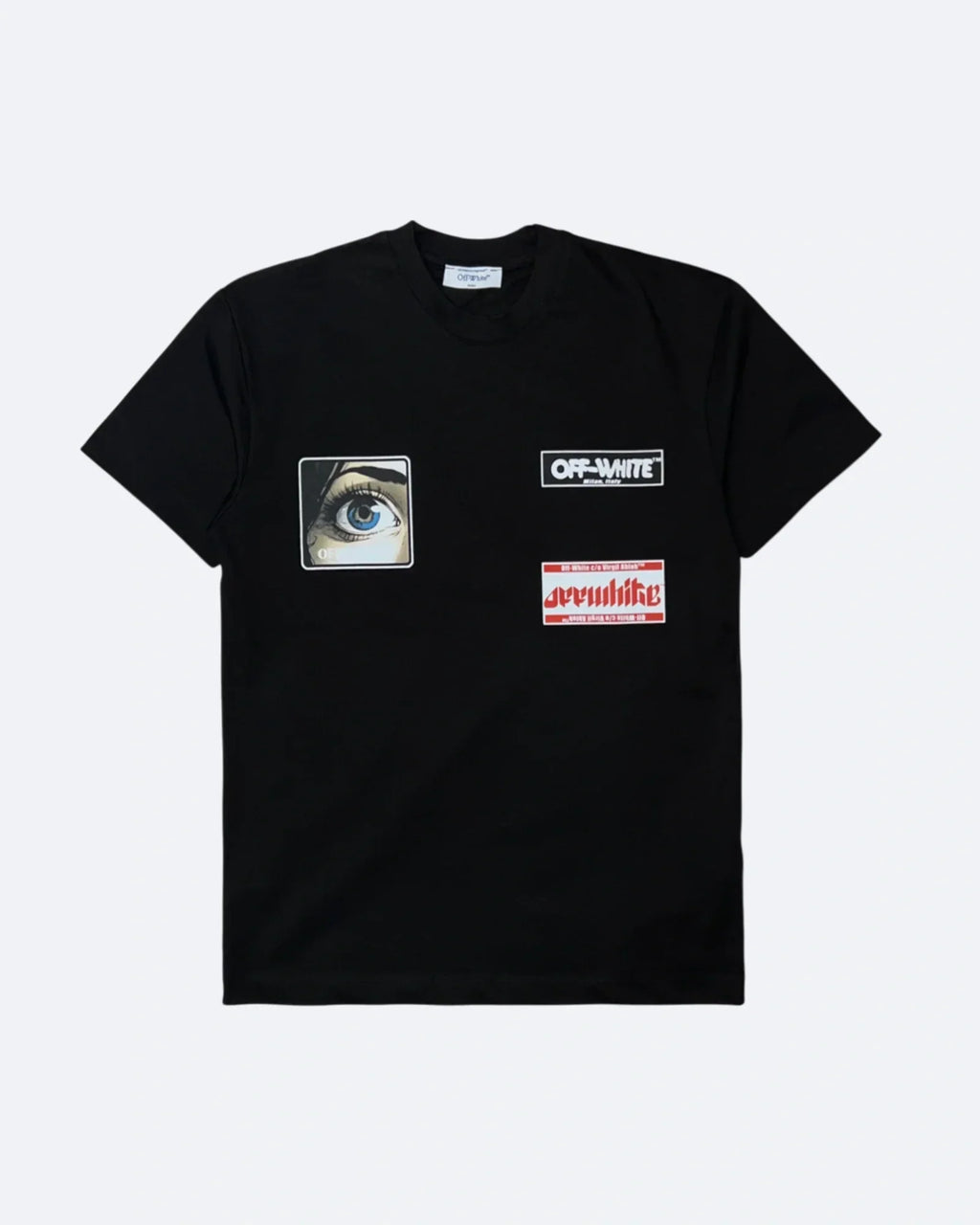 Off-White - Tričko s logem oka - černé