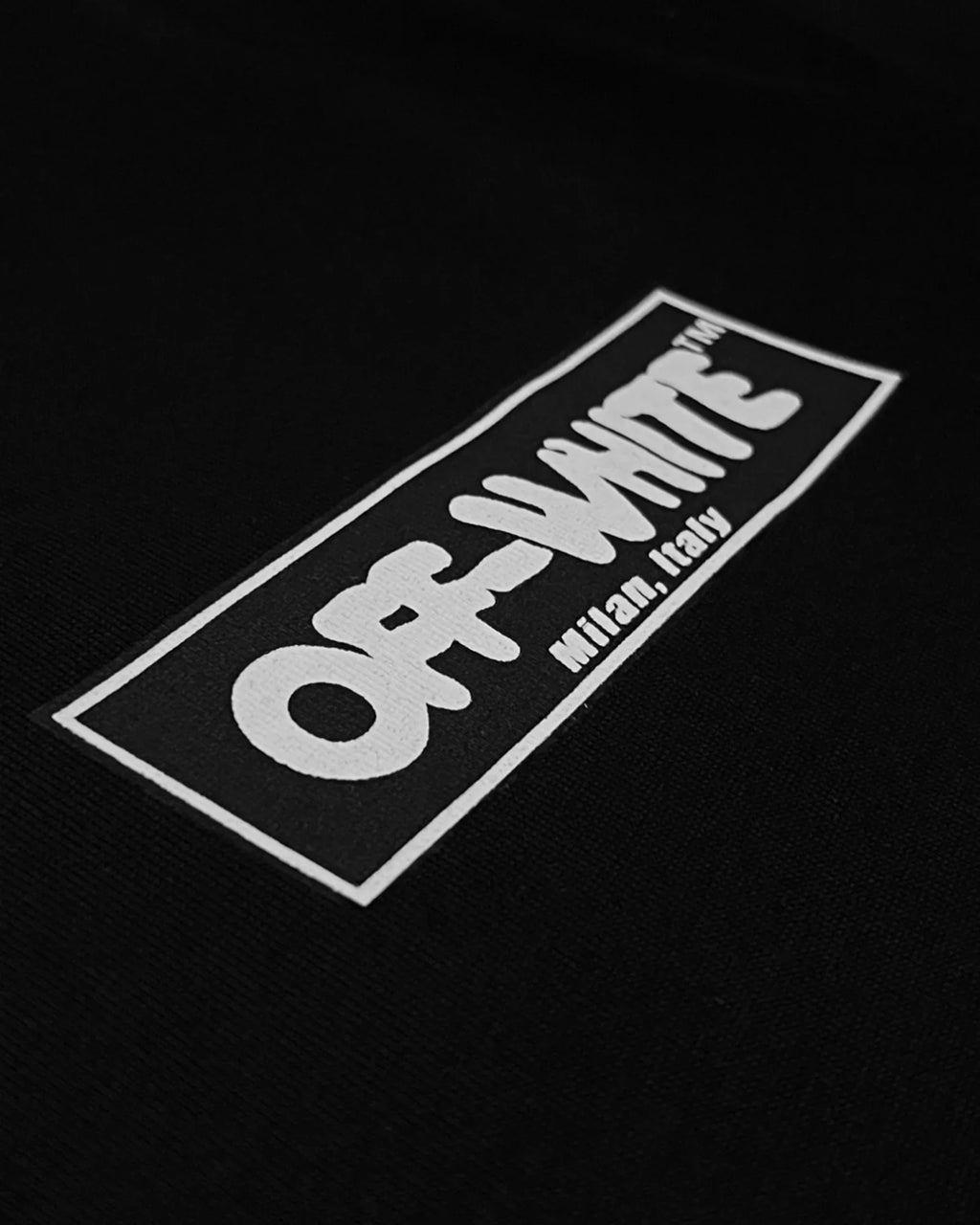 Off-White - Tričko s logem oka - černé