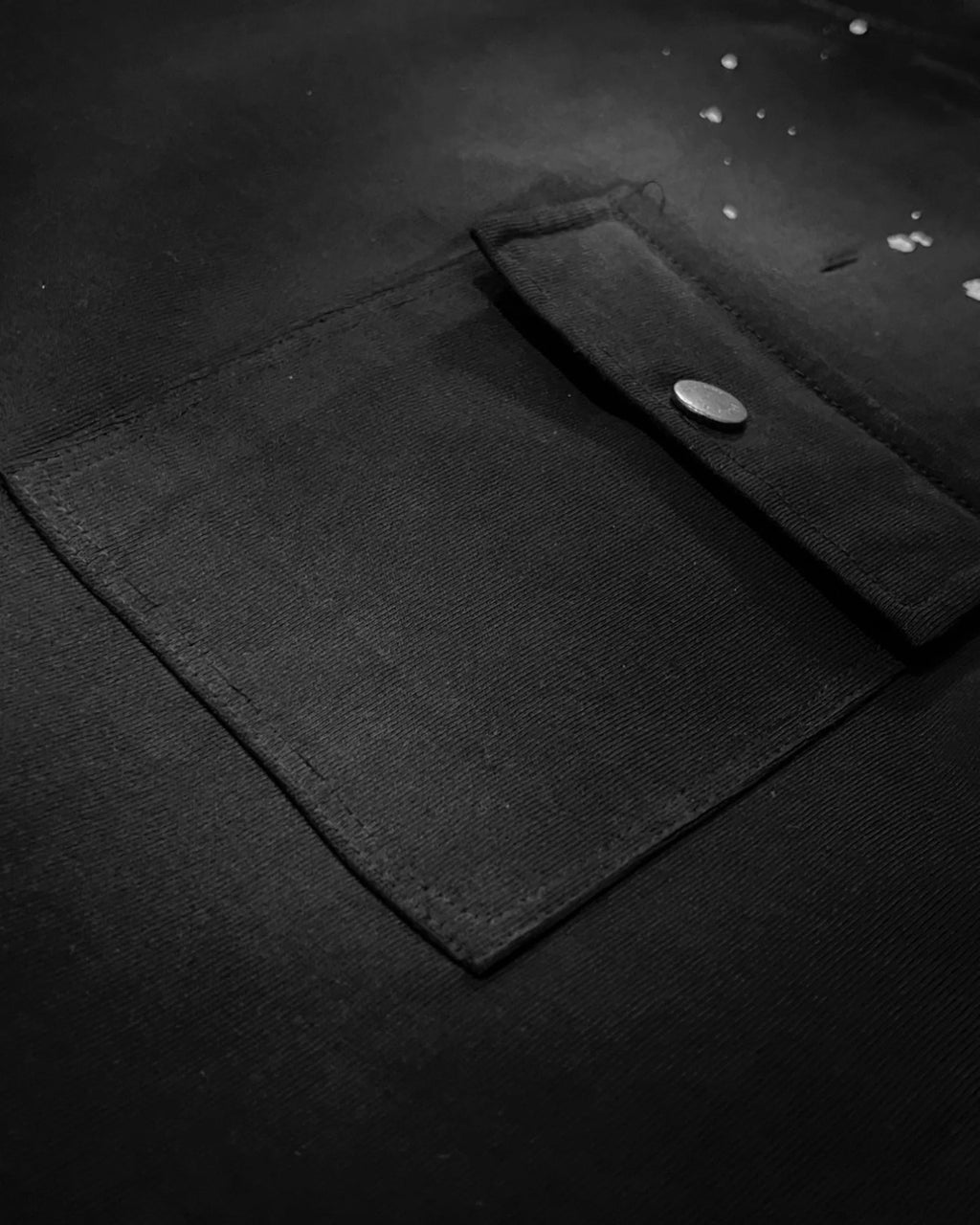 Balmain – Vyprané tričko s kapsou – Černé