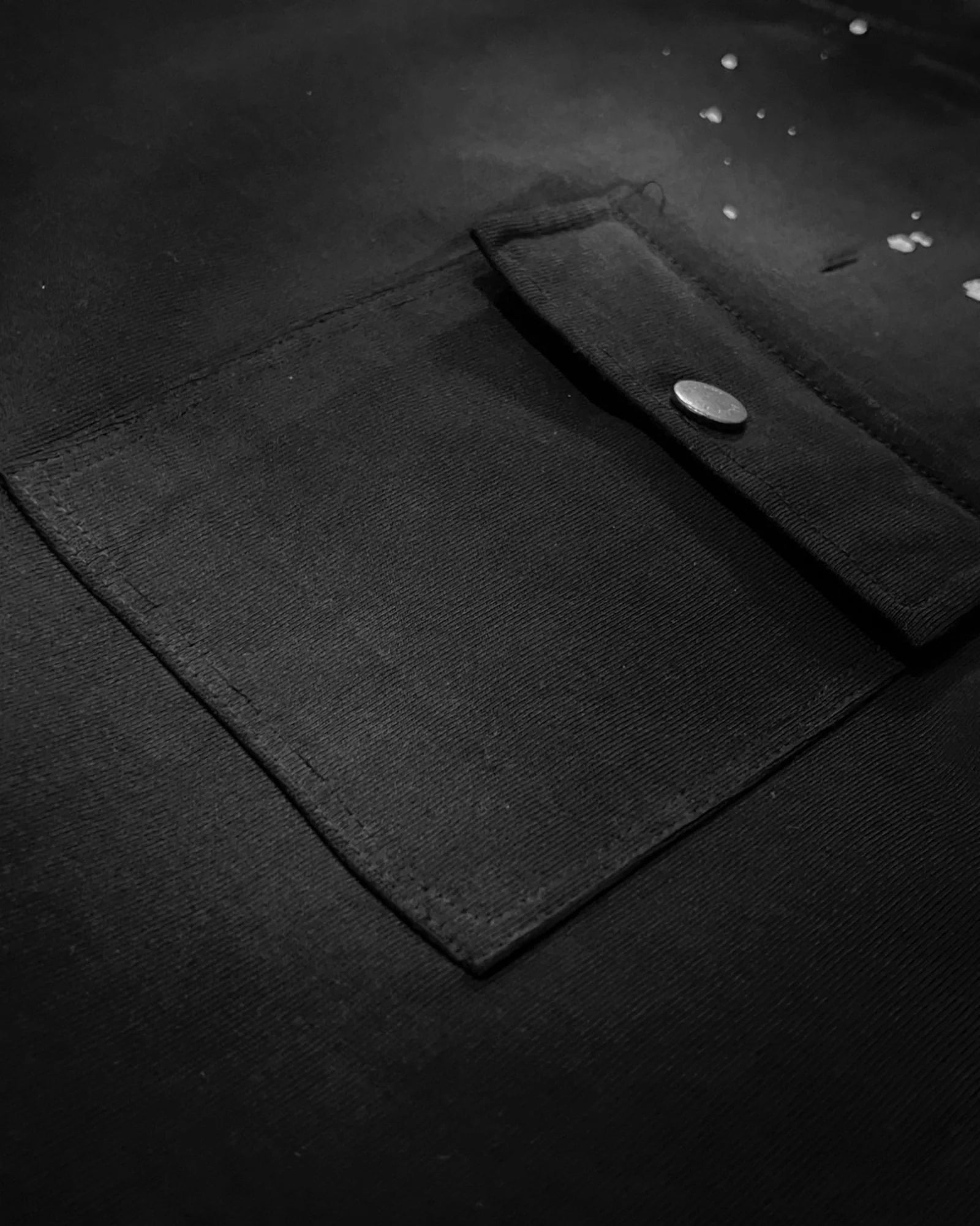 Balmain – Vyprané tričko s kapsou – Černé