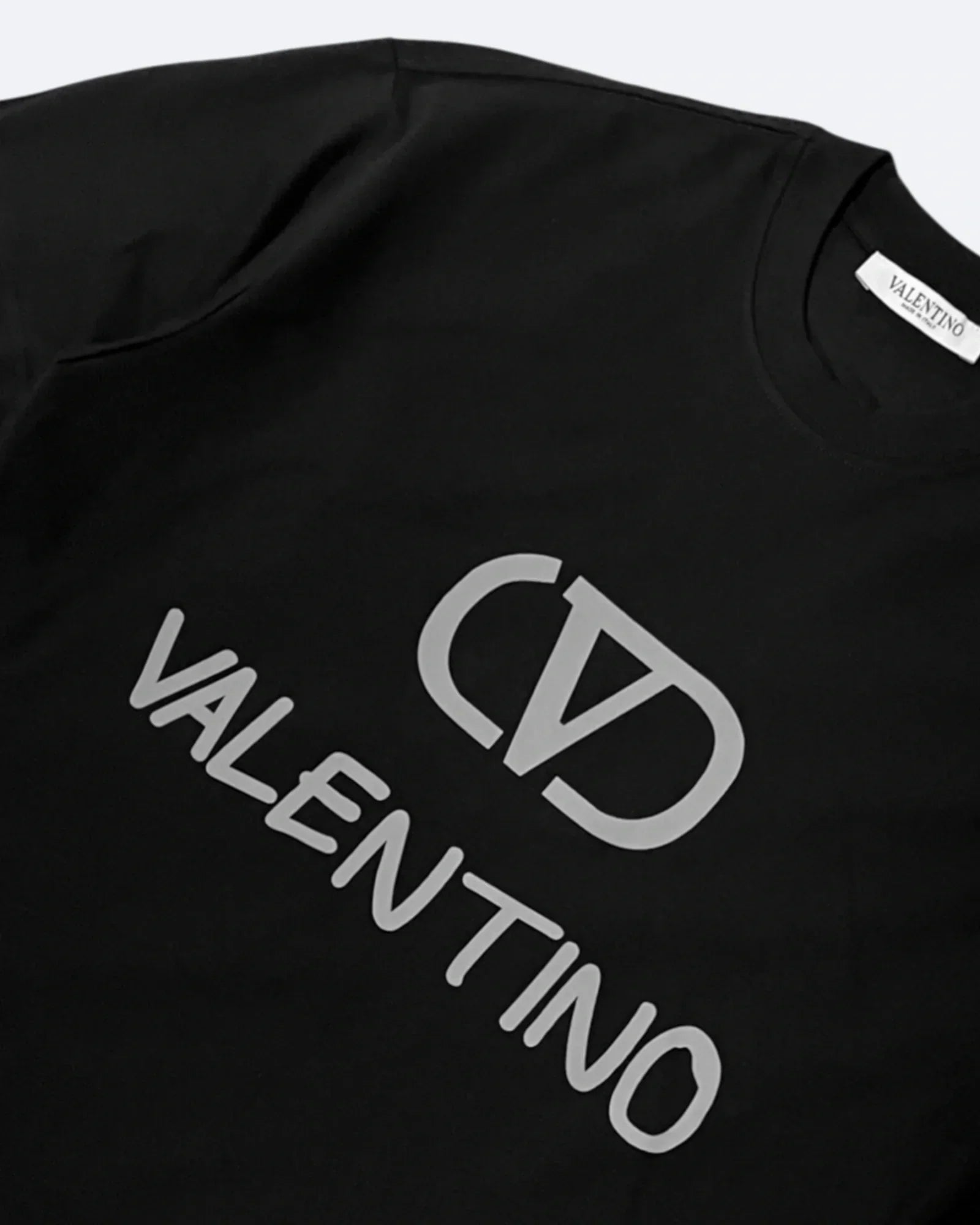 Valentino – Neformální tričko s logem – černé
