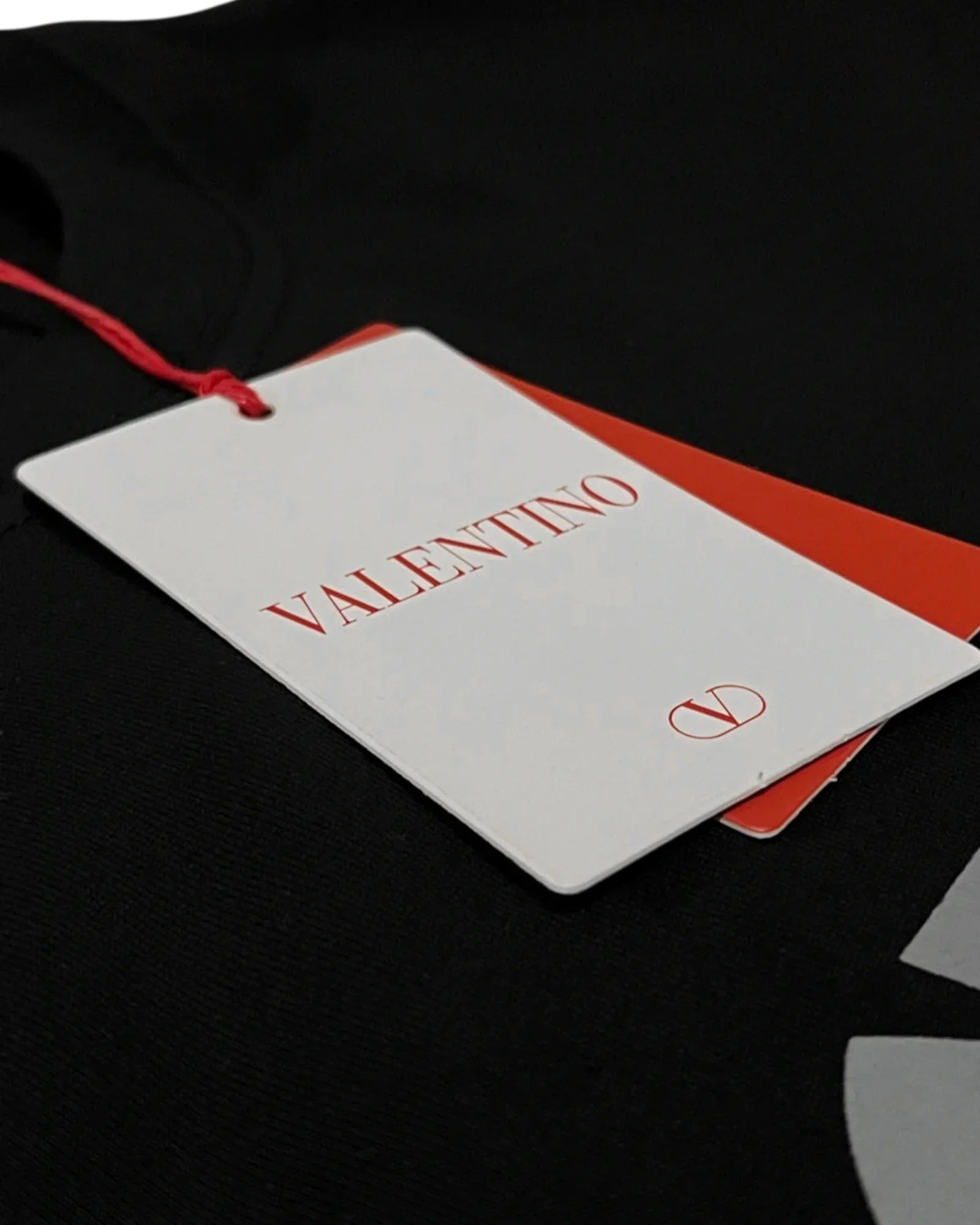 Valentino – Neformální tričko s logem – černé