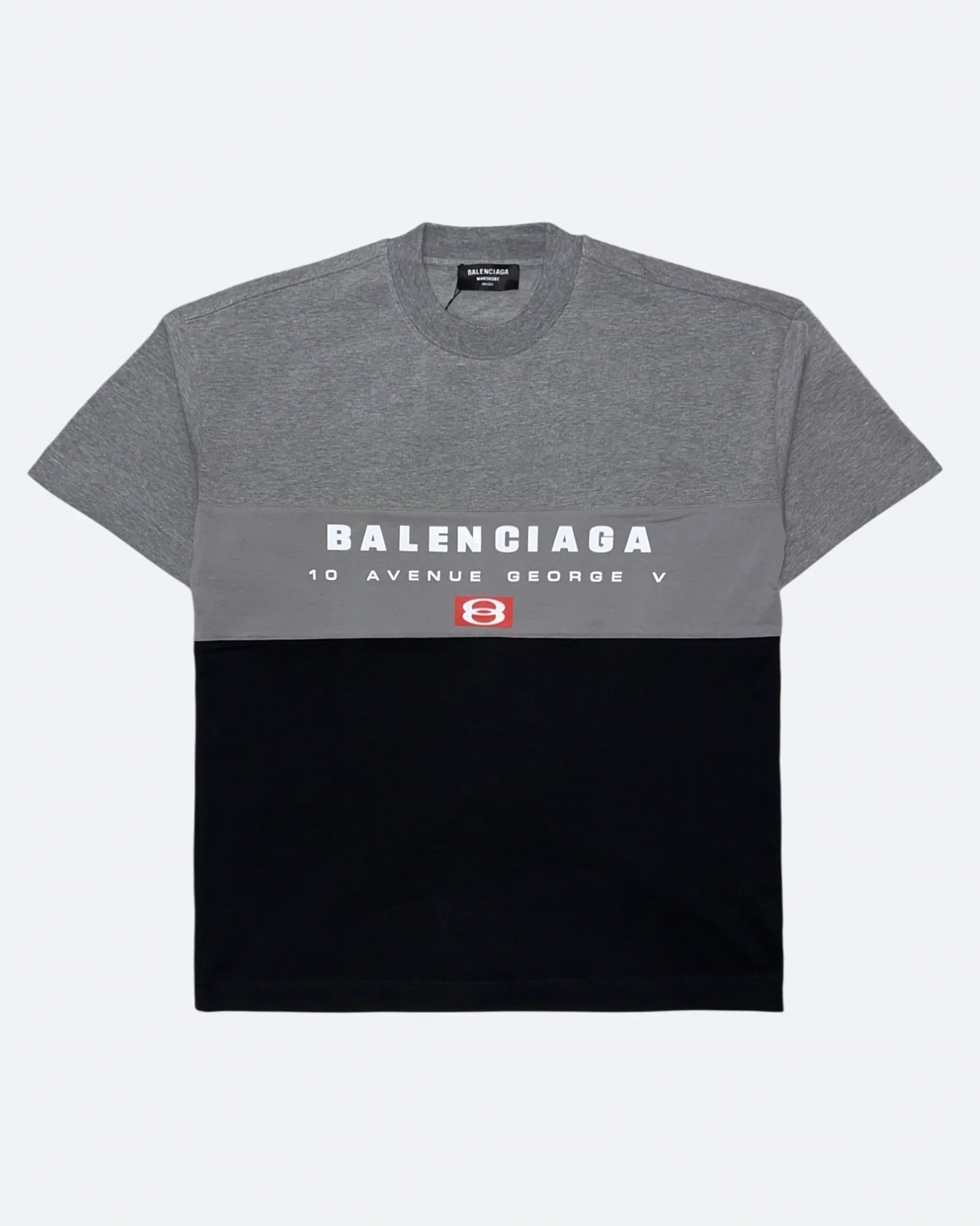 Balenciaga – Třídílné tričko – šedá/černá