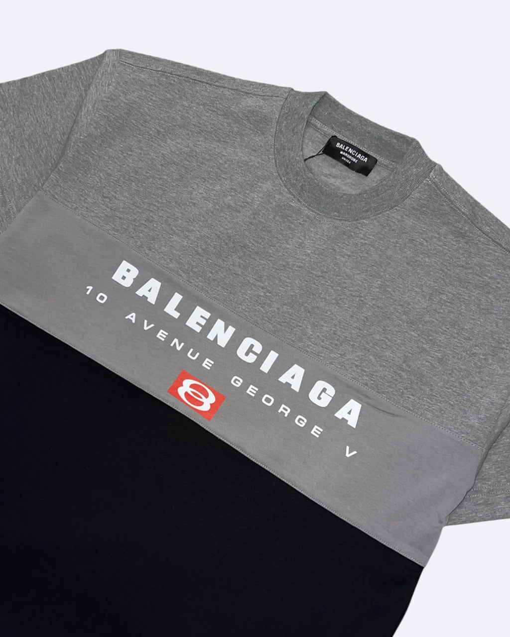Balenciaga – Třídílné tričko – šedá/černá