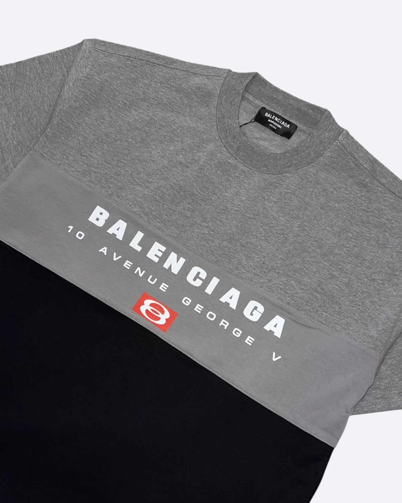 Balenciaga – Třídílné tričko – šedá/černá