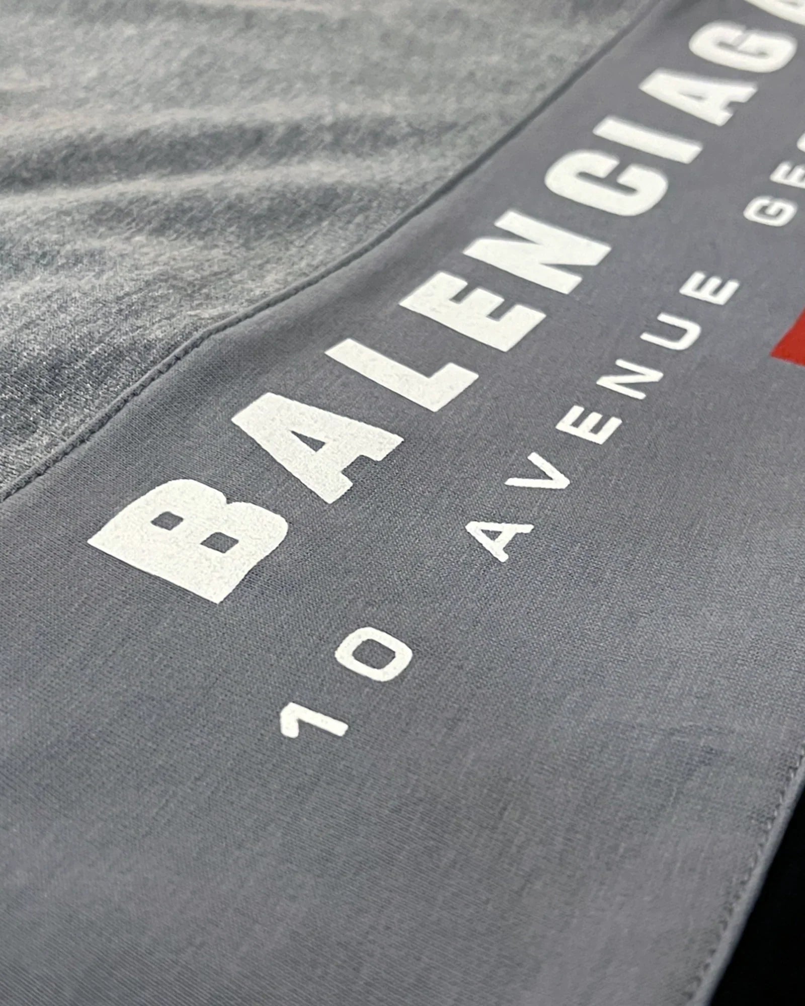 Balenciaga – Třídílné tričko – šedá/černá