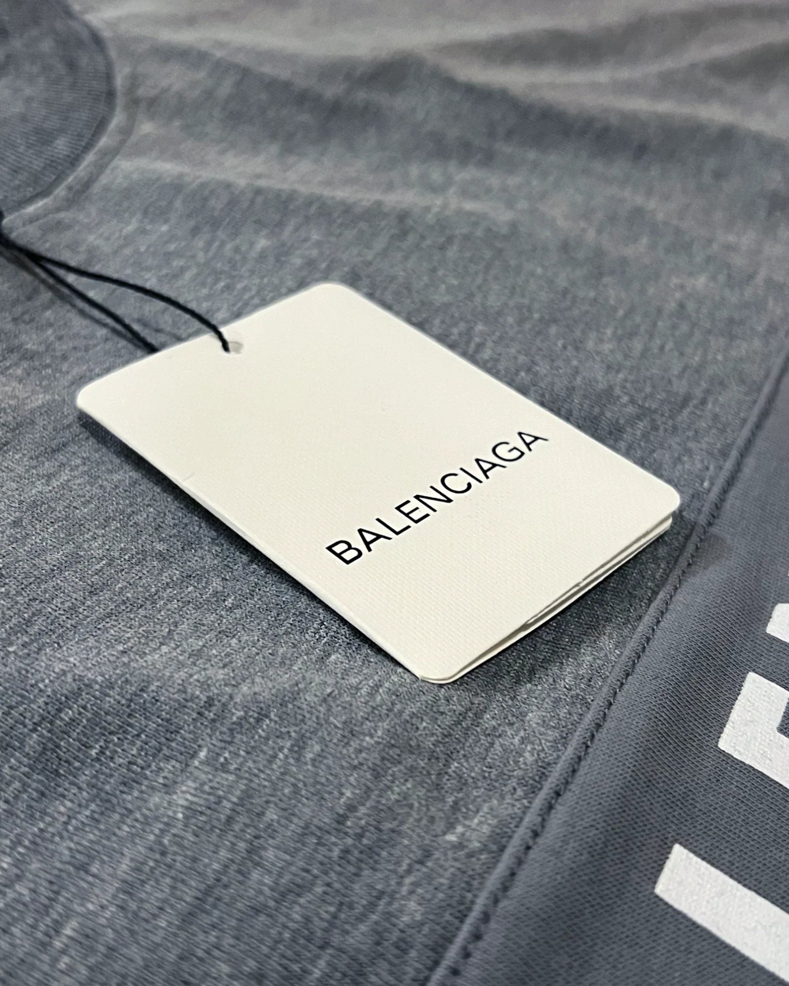 Balenciaga – Třídílné tričko – šedá/černá