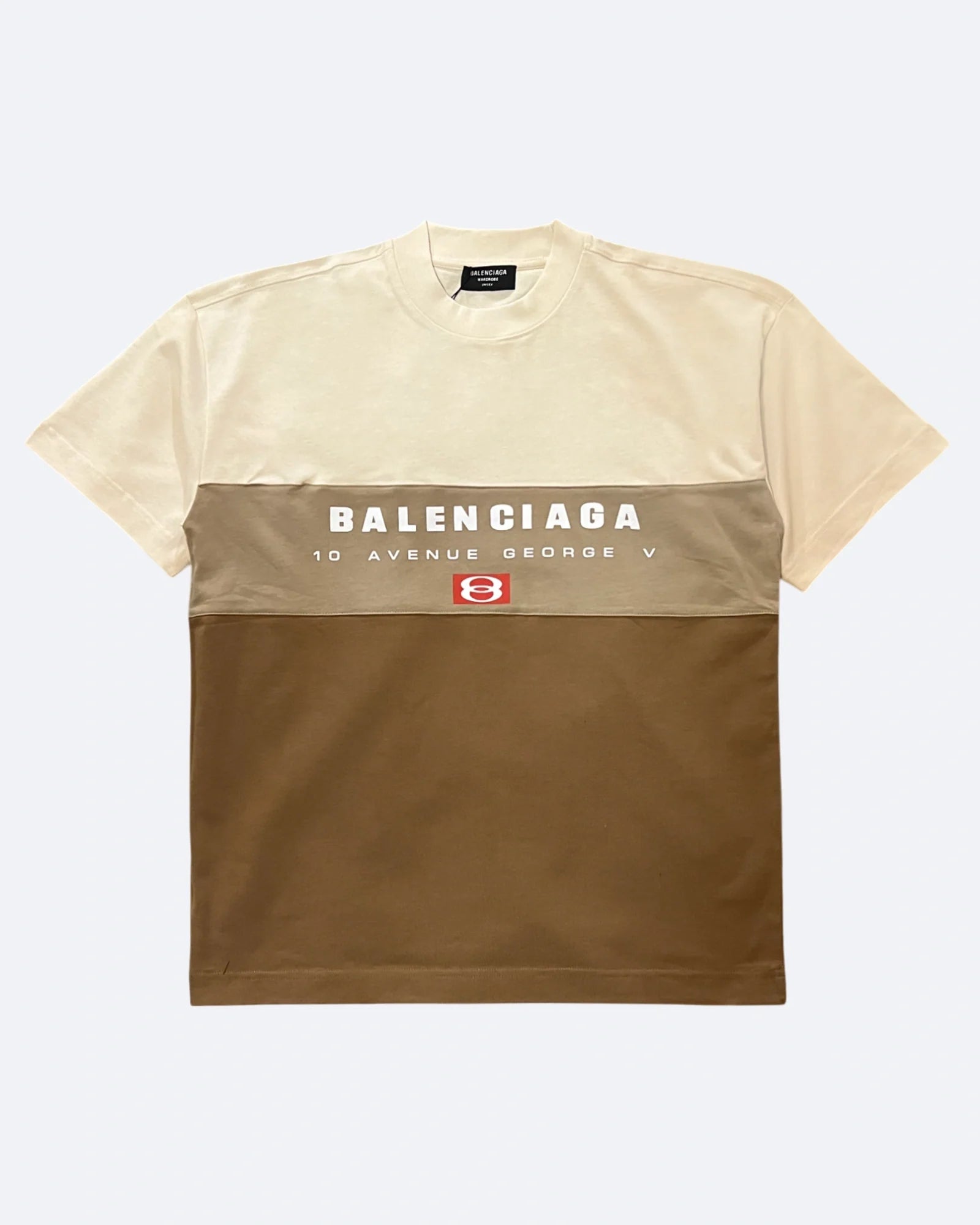 Balenciaga - Tričko ze tří dílů - Béžová/Hnědá