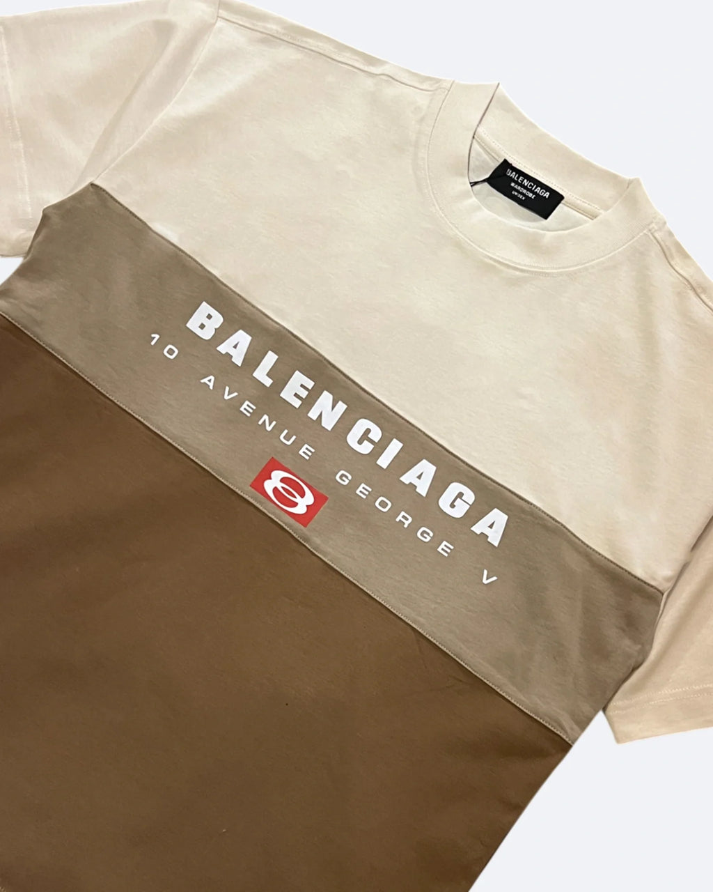 Balenciaga - Tričko ze tří dílů - Béžová/Hnědá