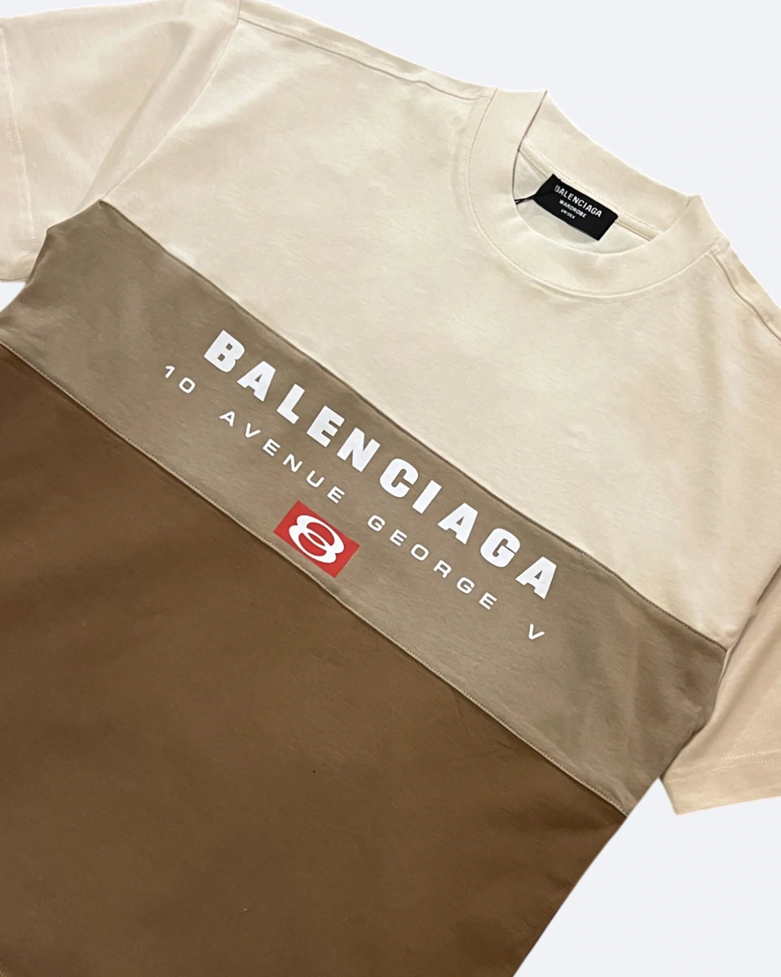 Balenciaga - Tričko ze tří dílů - Béžová/Hnědá
