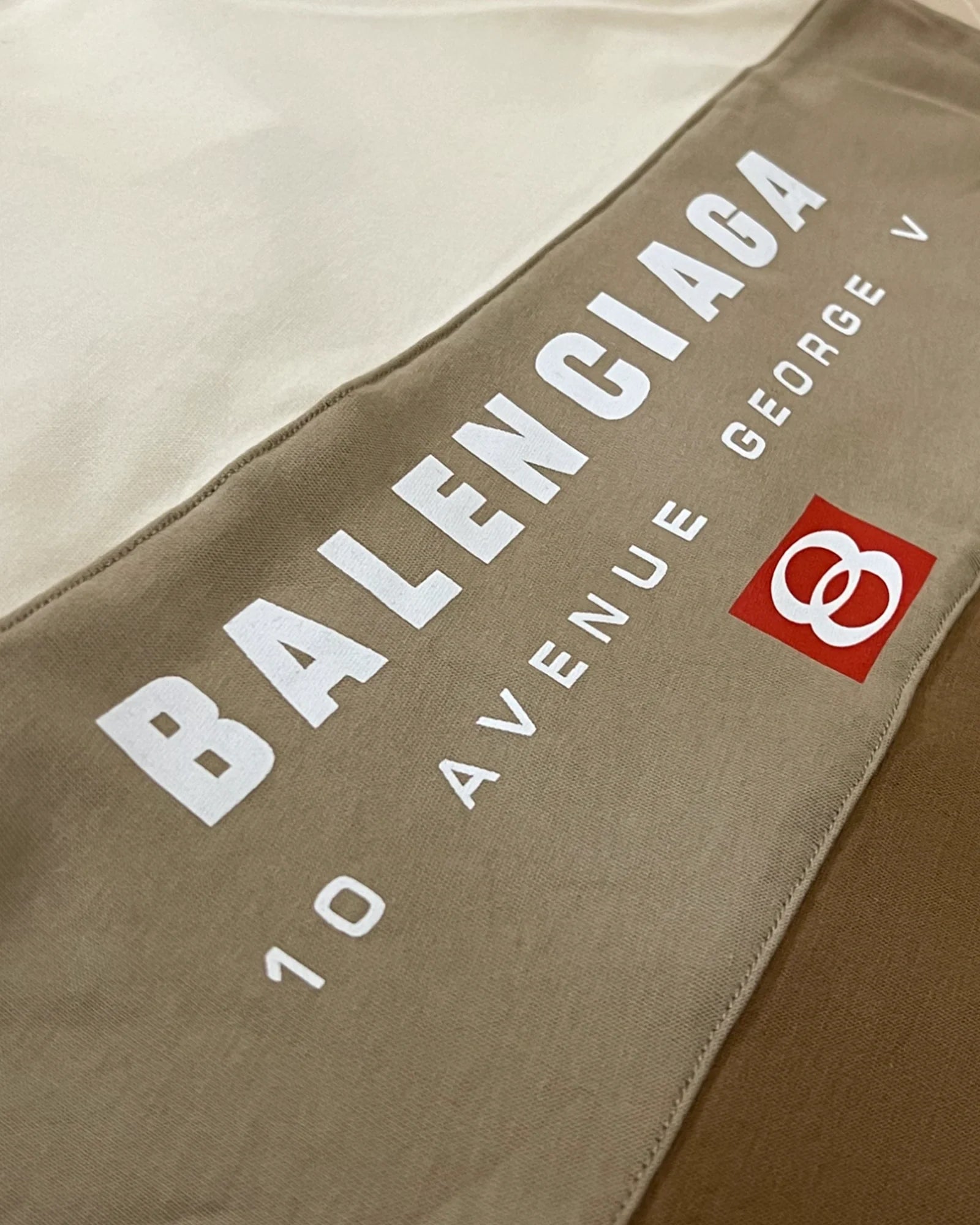 Balenciaga - Tričko ze tří dílů - Béžová/Hnědá