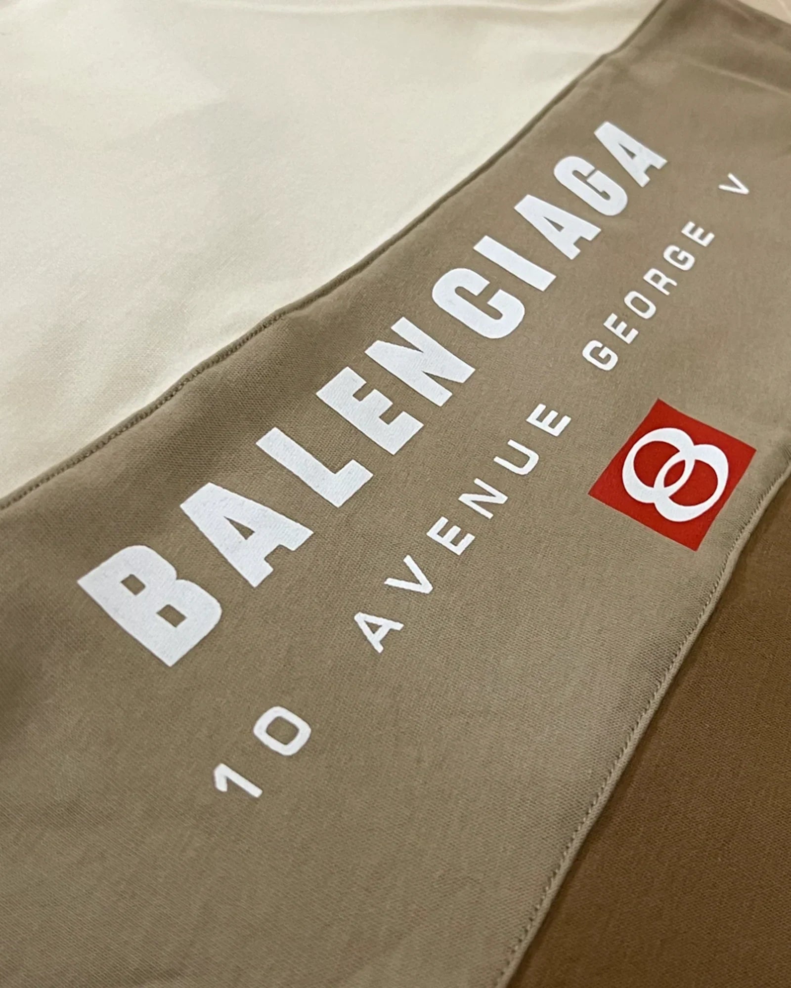 Balenciaga - Tričko ze tří dílů - Béžová/Hnědá