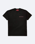 Gucci – Růžové tričko s logem – černé