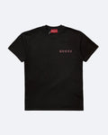 Gucci – Růžové tričko s logem – černé