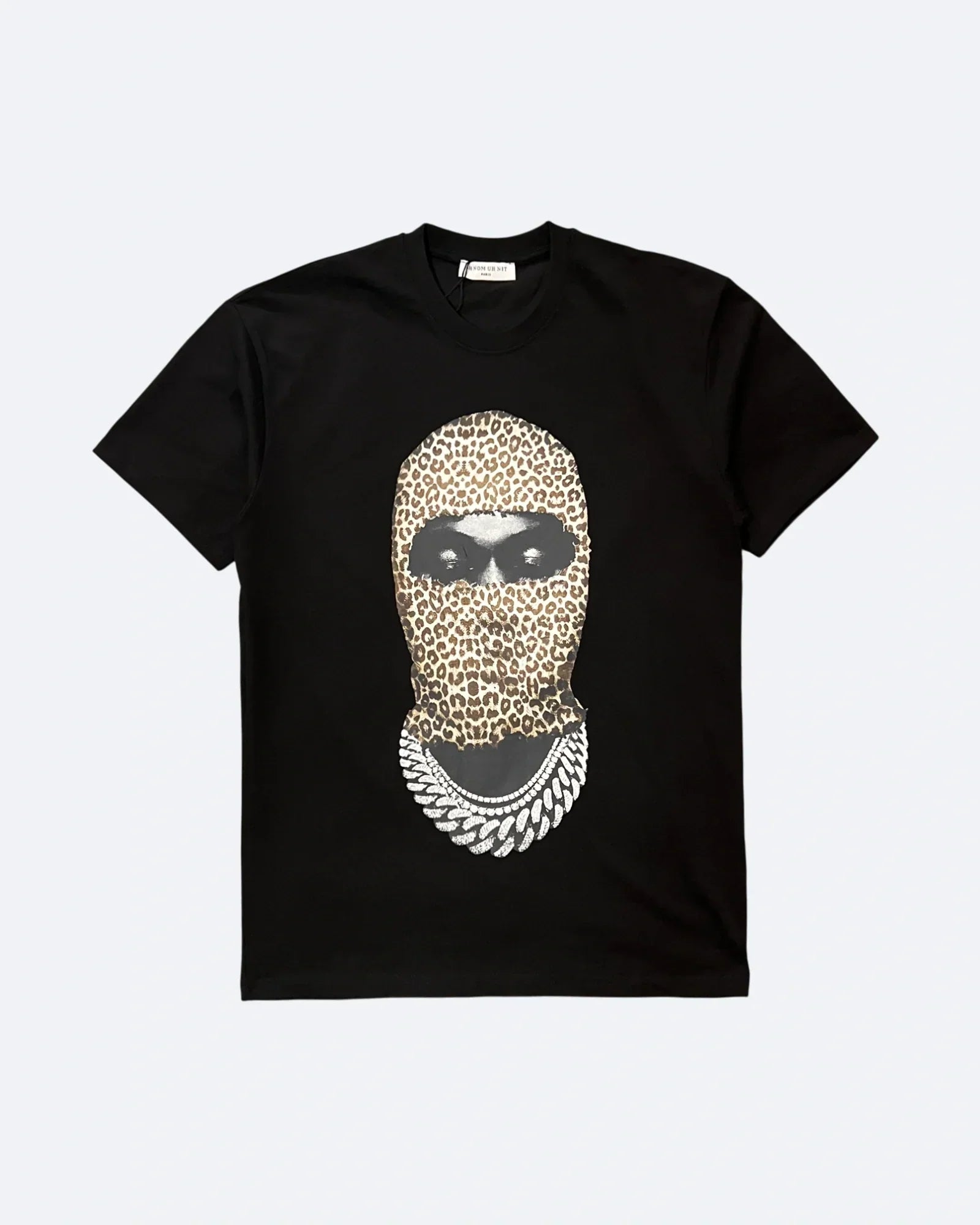 IH NOM UH NIT - Tričko Leopard Mask - Černá