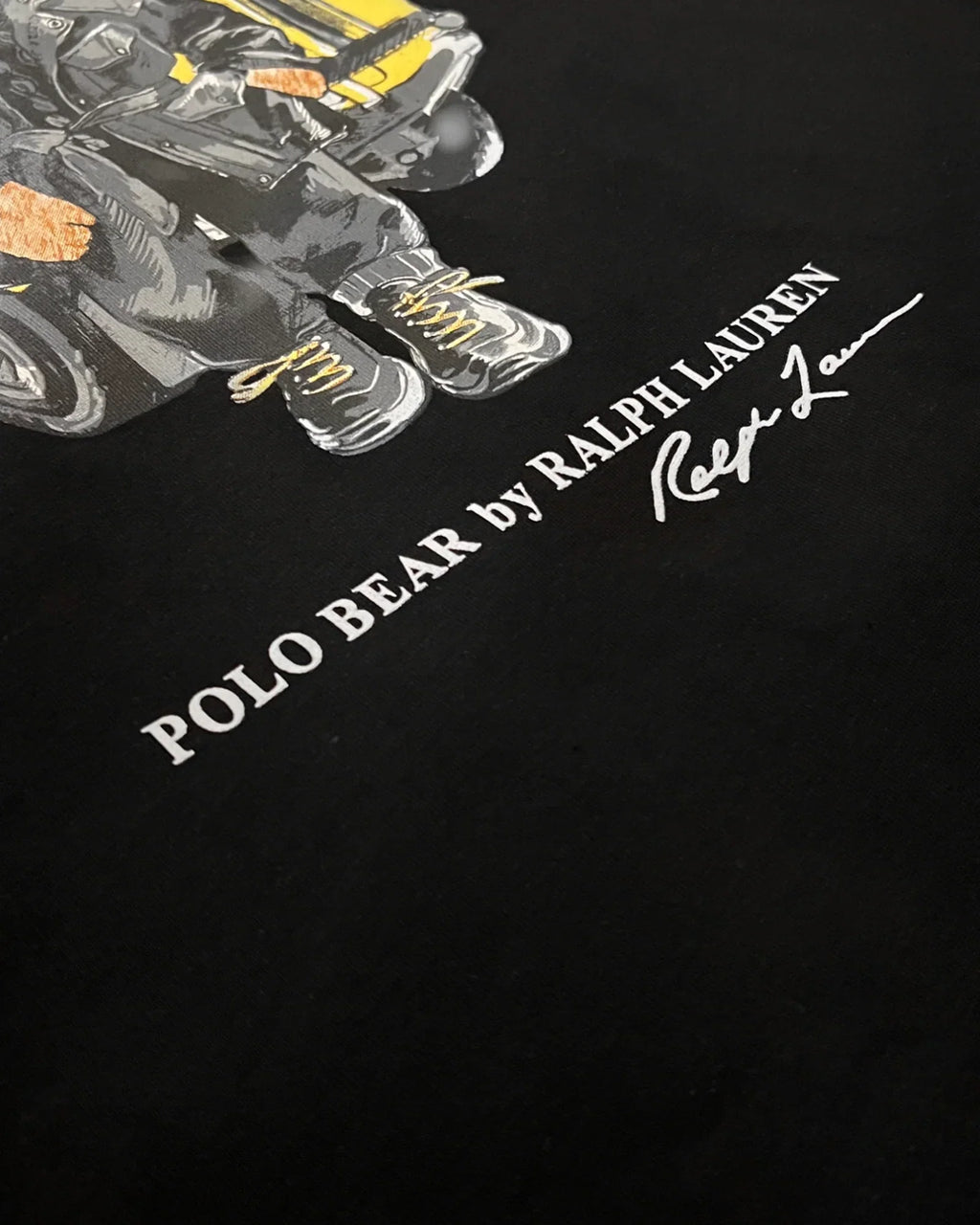 Ralph Lauren - Polo Bear Rider tričko - černá