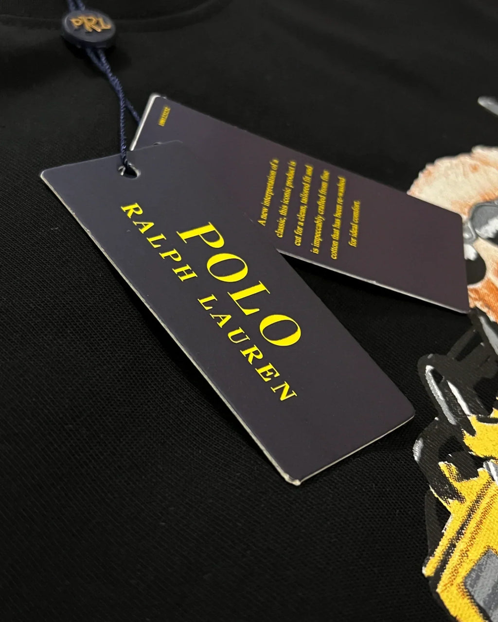 Ralph Lauren - Polo Bear Rider tričko - černá