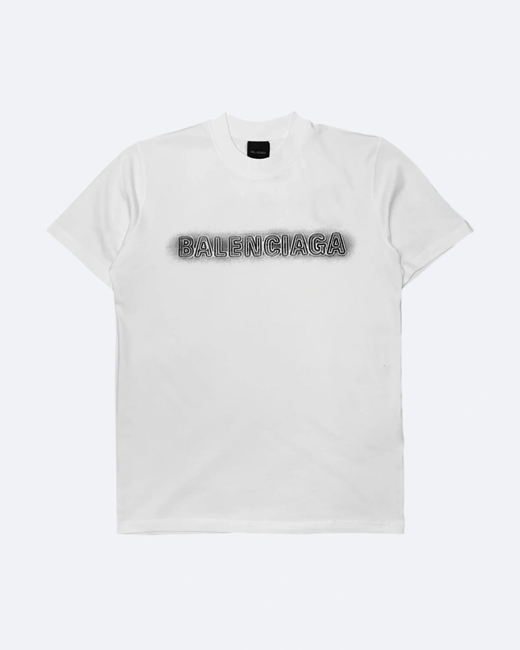 Balenciaga – tričko s vyšitým logem „Sprayed“ – bílé