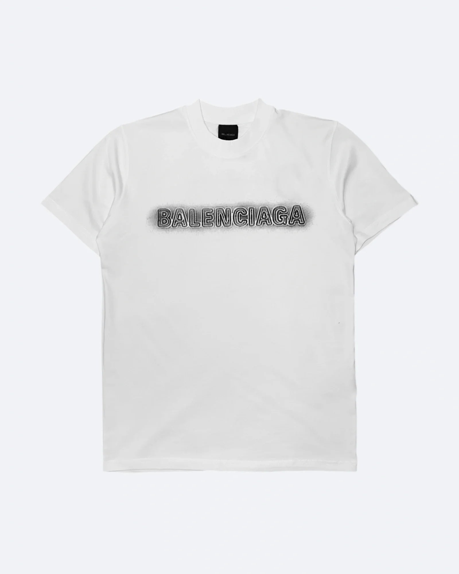 Balenciaga – tričko s vyšitým logem „Sprayed“ – bílé