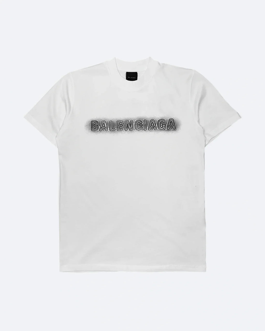 Balenciaga – tričko s vyšitým logem „Sprayed“ – bílé