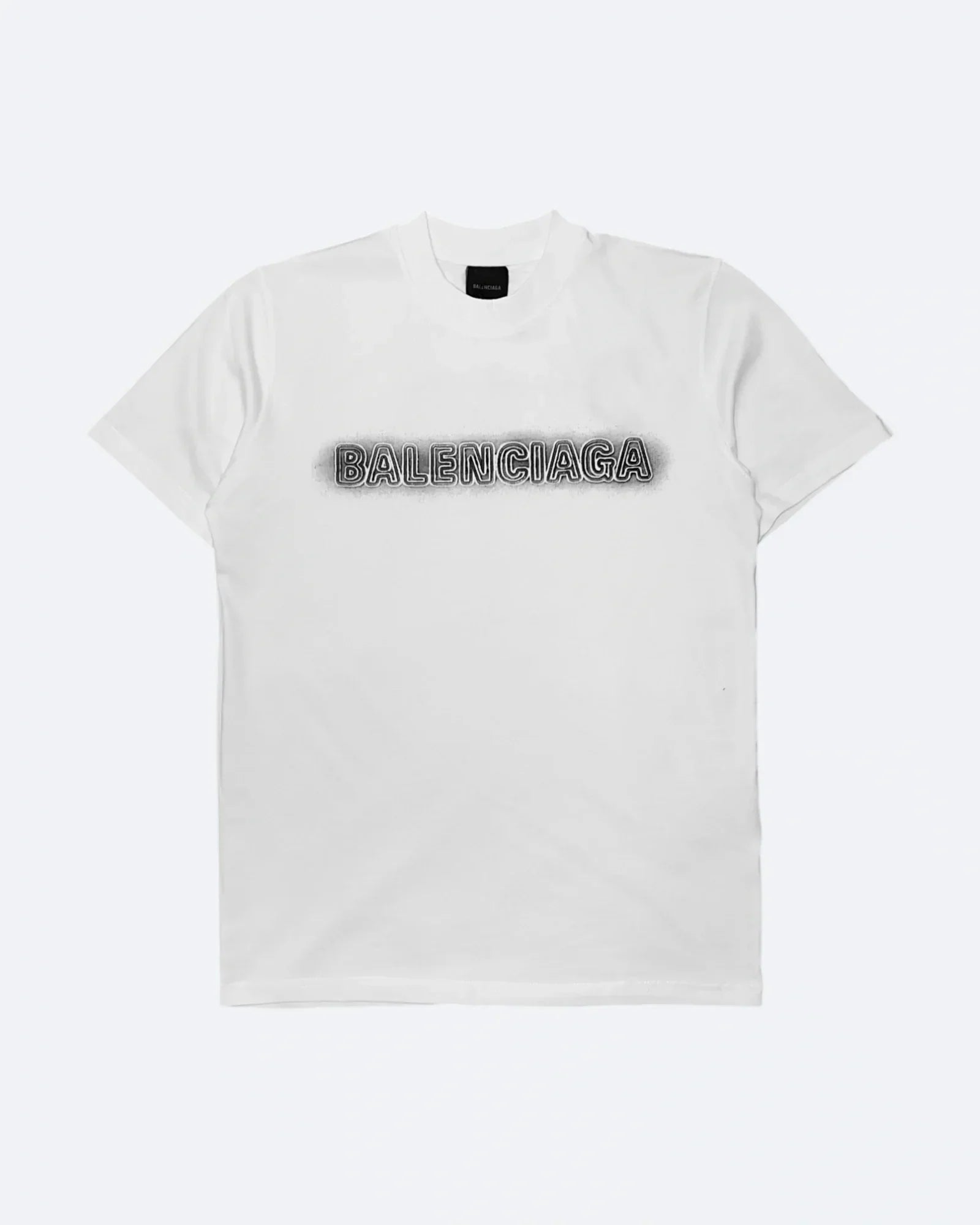 Balenciaga – tričko s vyšitým logem „Sprayed“ – bílé