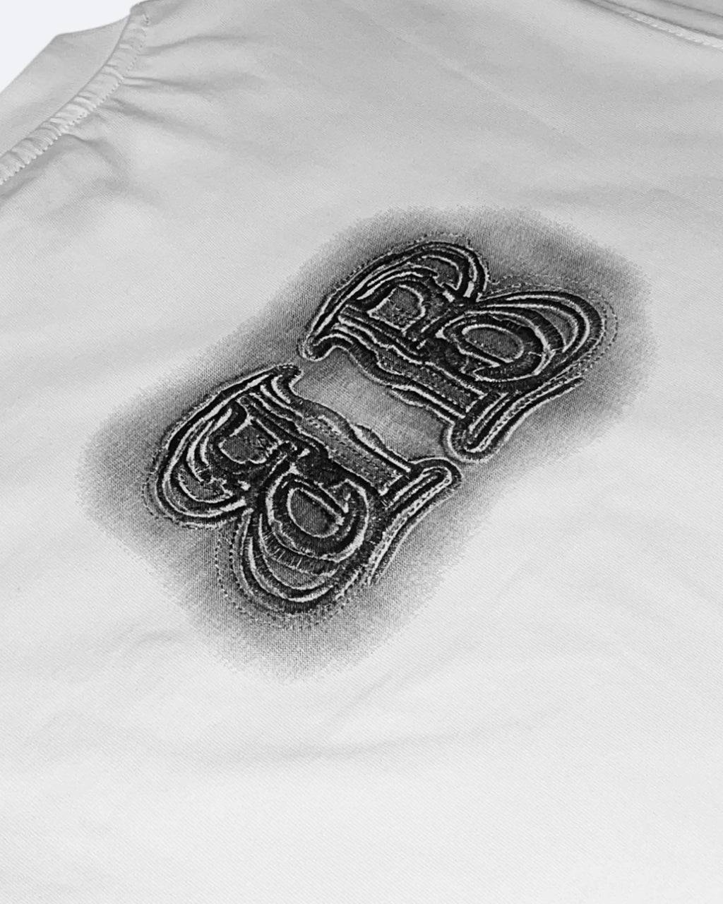 Balenciaga – tričko s vyšitým logem „Sprayed“ – bílé