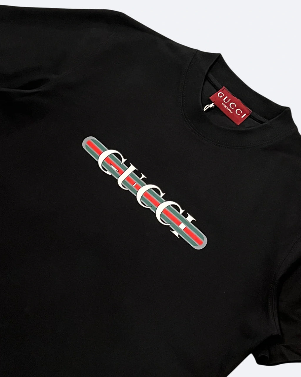GC - Tričko s logem Stripe - Černé