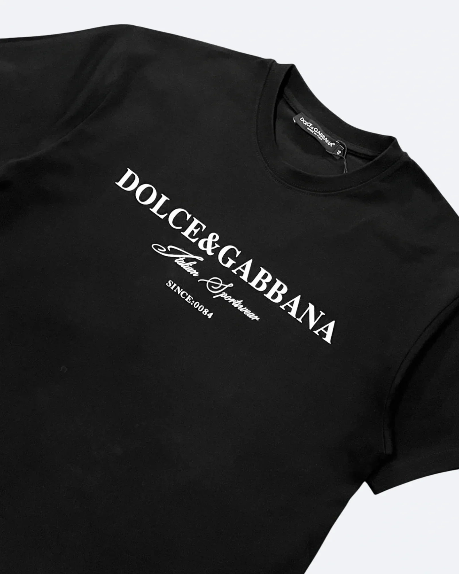 Dolce & Gabbana - klasické tričko s logem - černé