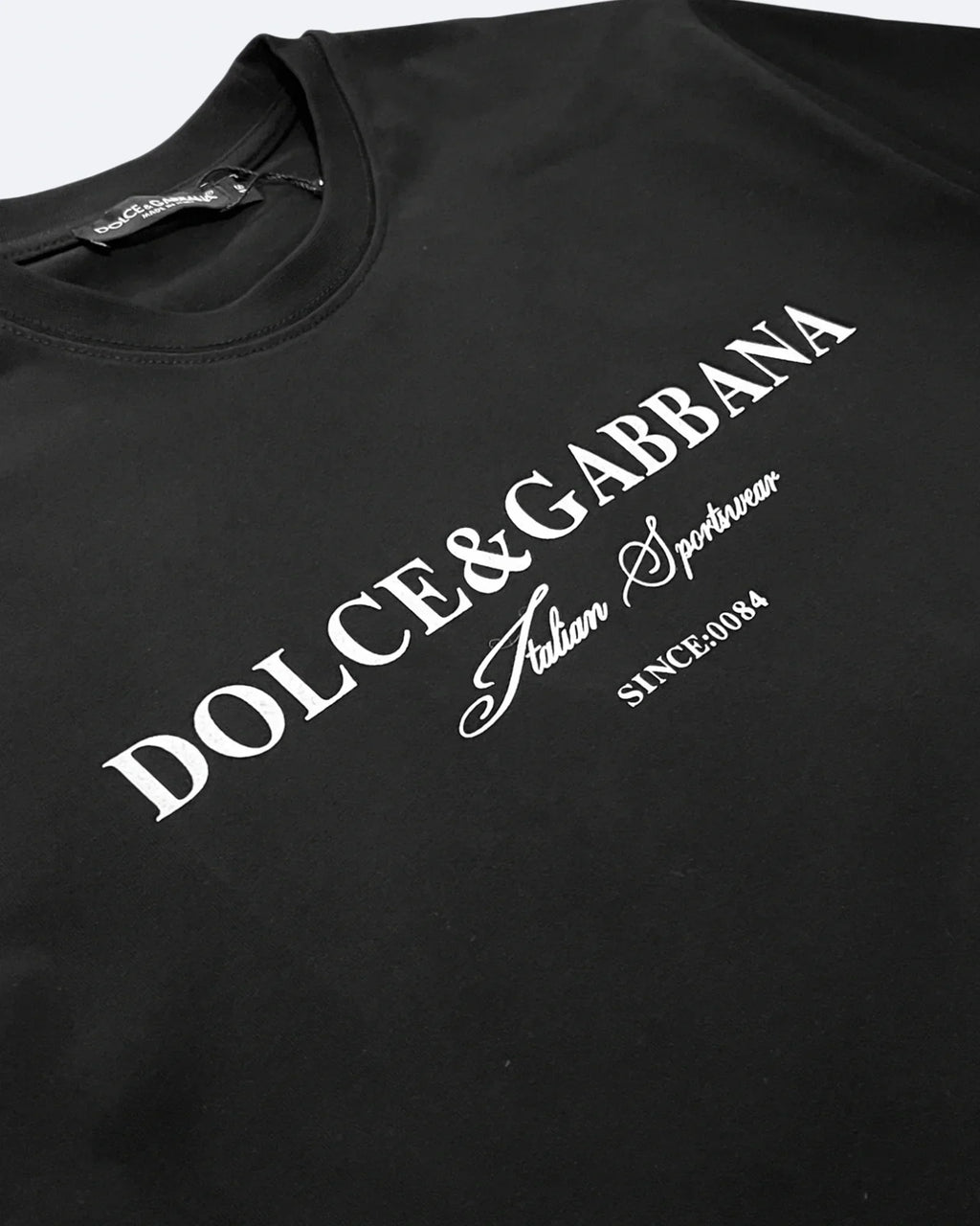 Dolce & Gabbana - klasické tričko s logem - černé