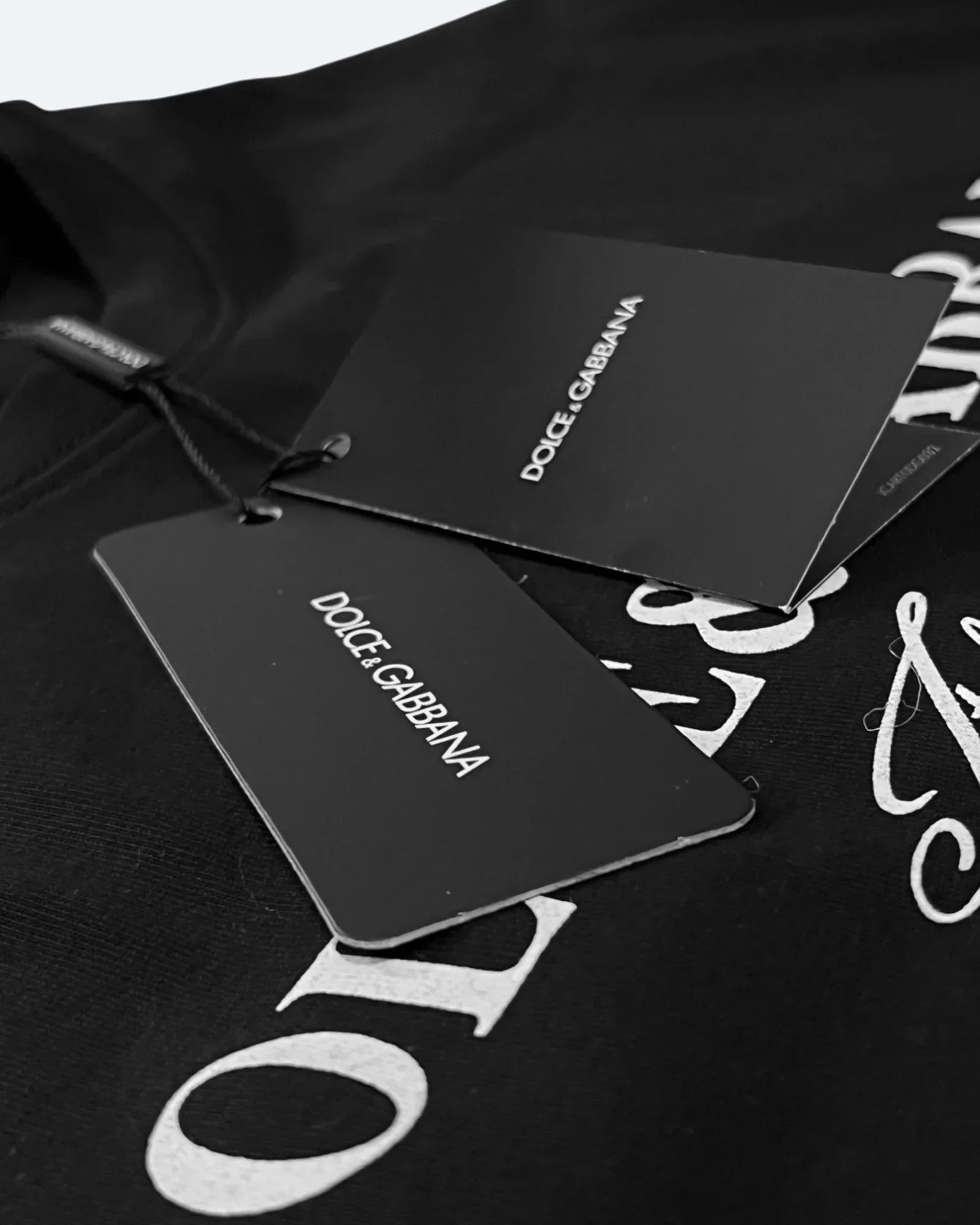 Dolce & Gabbana - klasické tričko s logem - černé