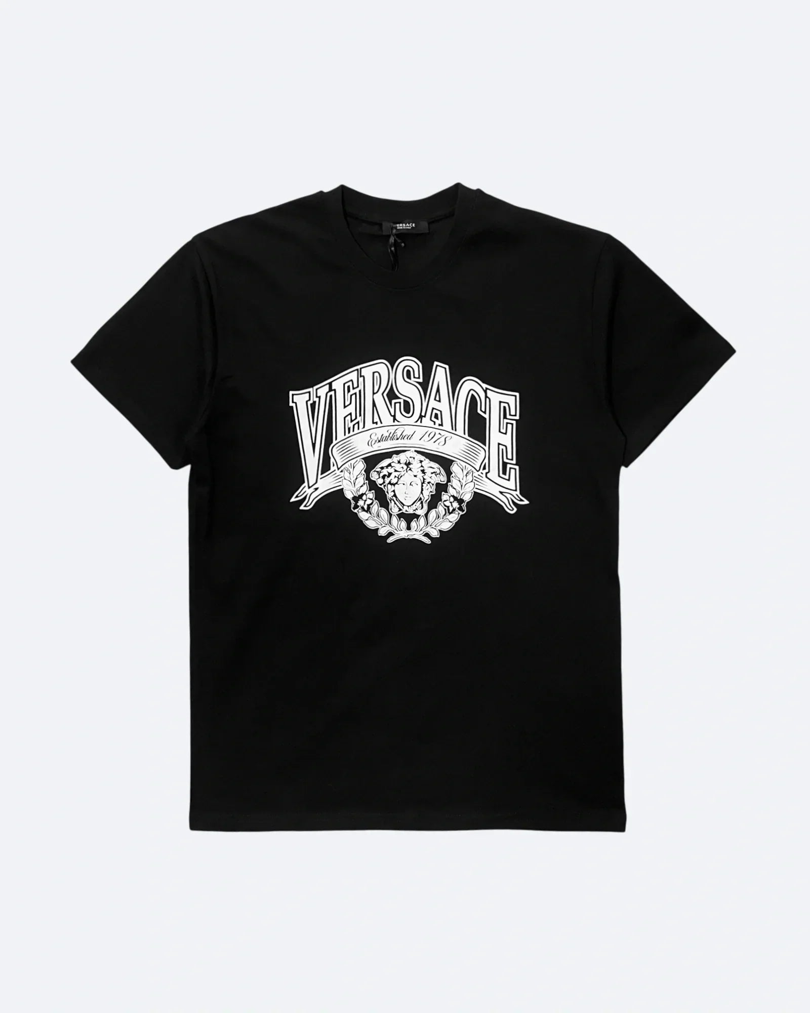 Versace - Tričko s logem Medusa Collage - černé