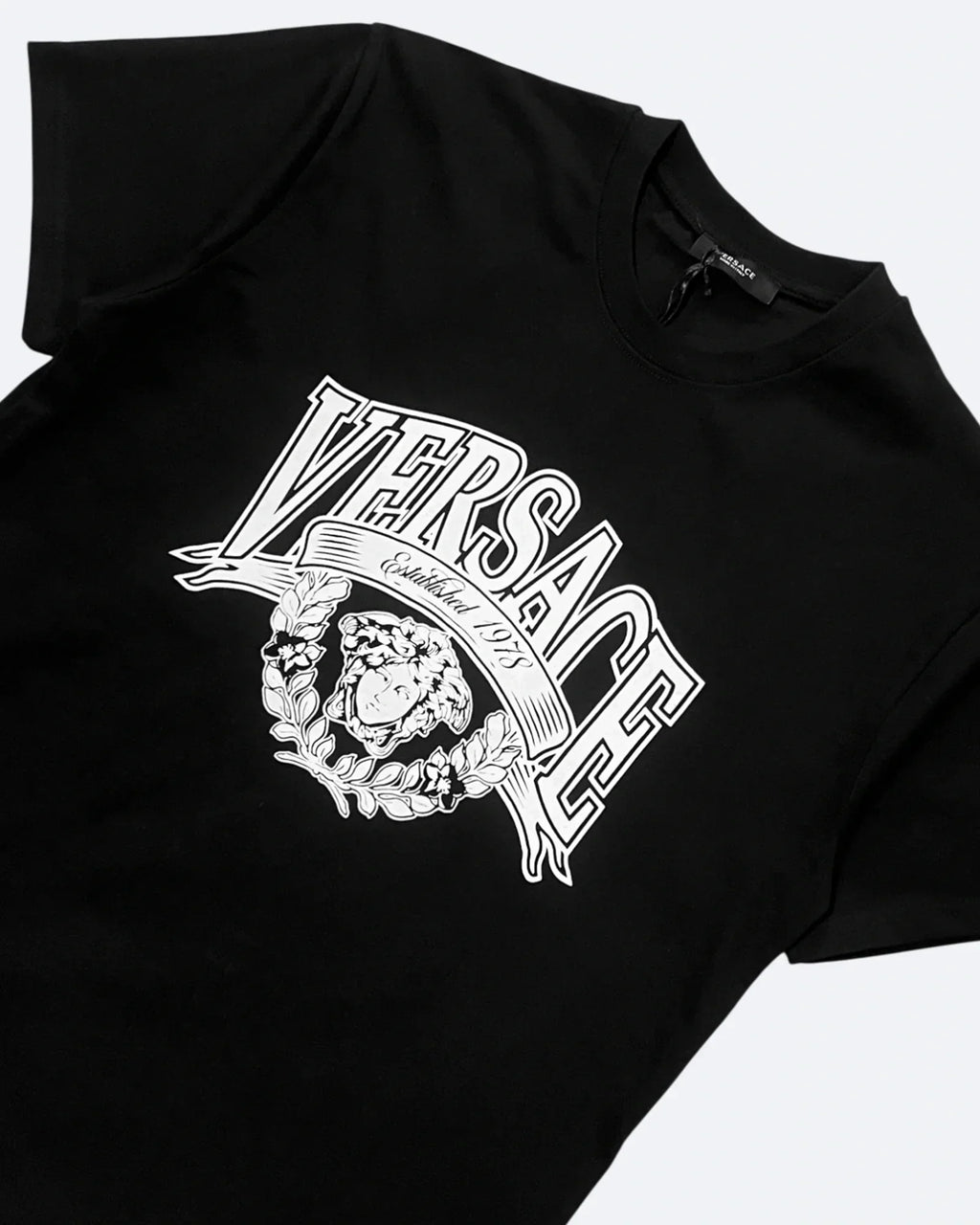 Versace - Tričko s logem Medusa Collage - černé