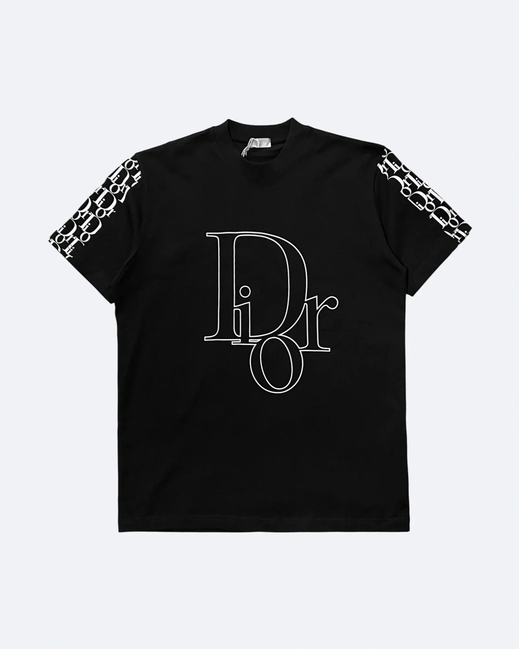 Dior - Tričko s obrysovým logem - Černé