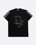 Dior - Tričko s obrysovým logem - Černé