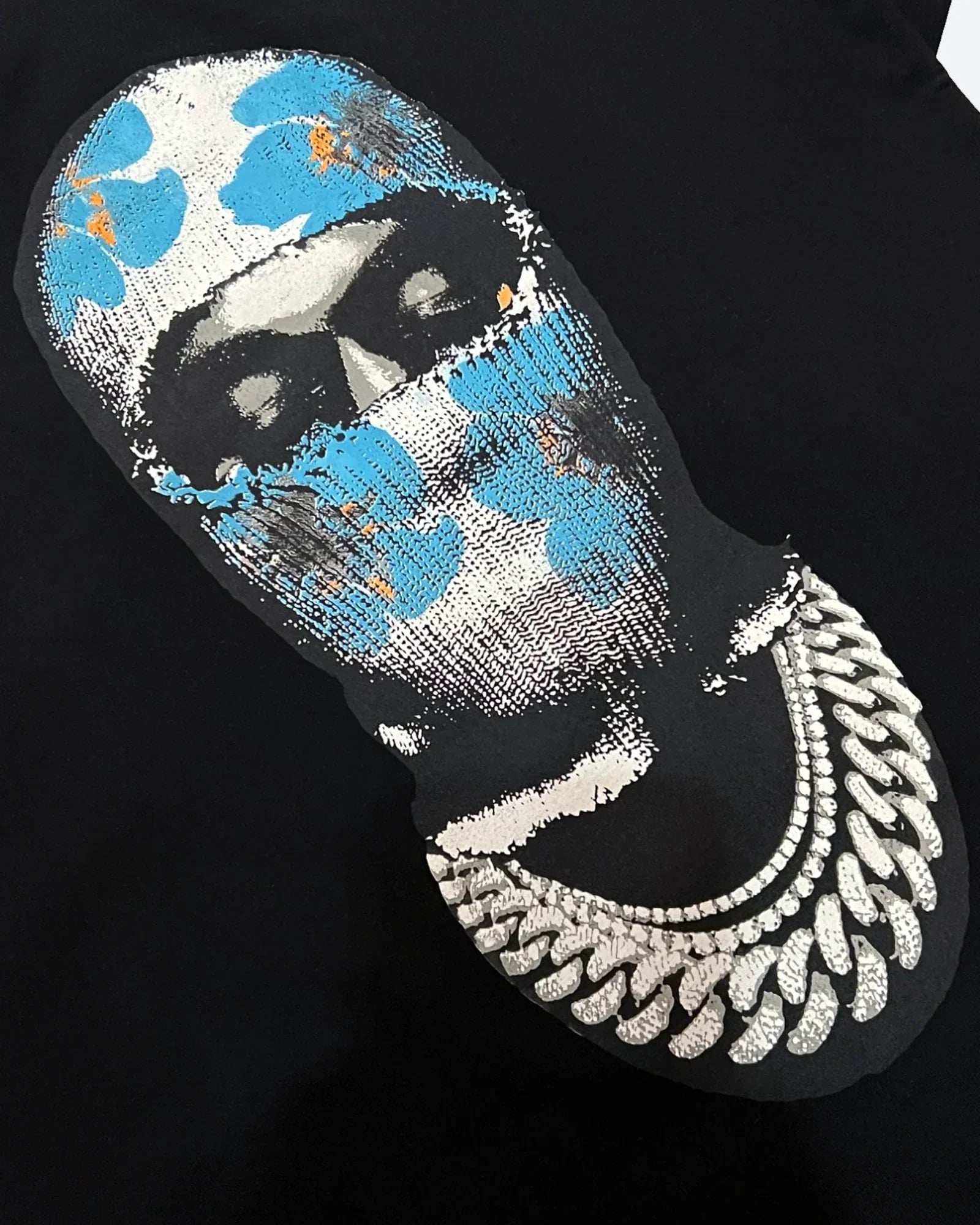 IH NOM UH NIT - Tričko Flower Mask - Černá