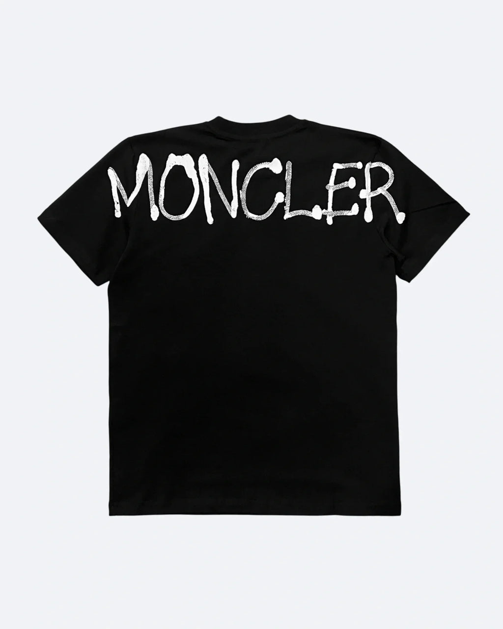 Moncler - Tričko s potiskem loga - černé