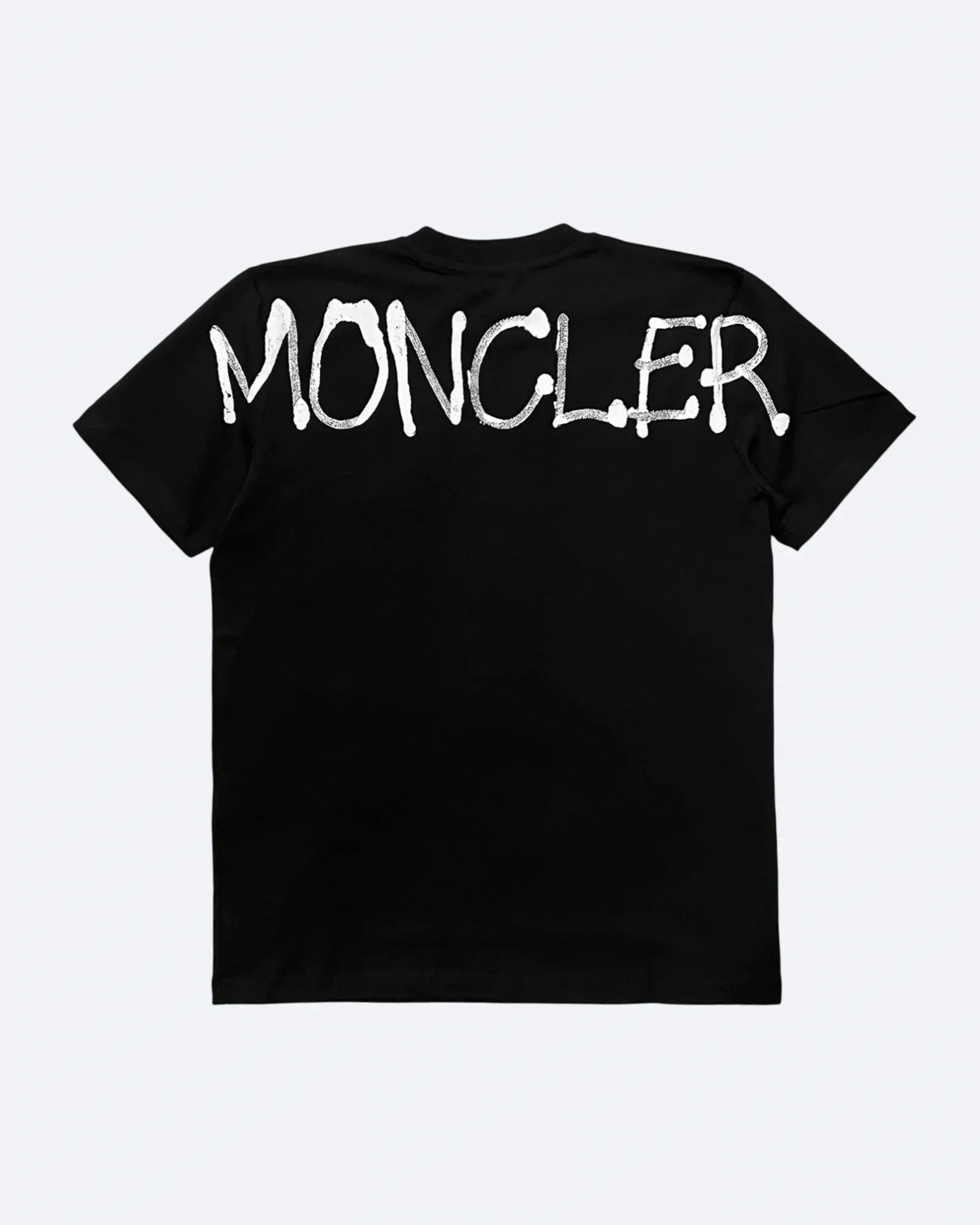 Moncler - Tričko s potiskem loga - černé
