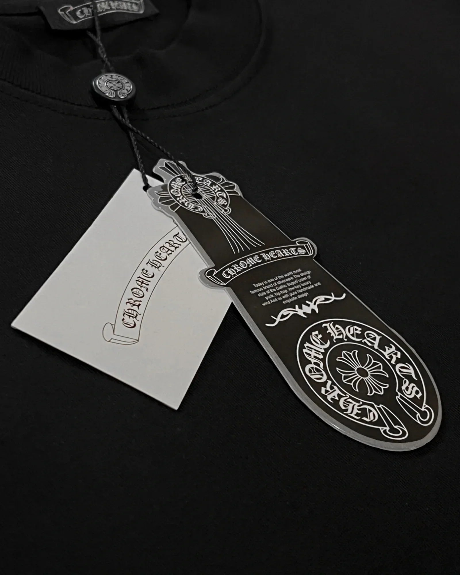 Chrome Hearts – Tričko s logem Fog – černé