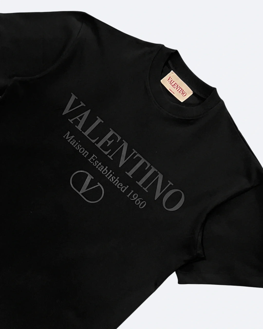 Valentino – Klasické tričko s logem – Černé