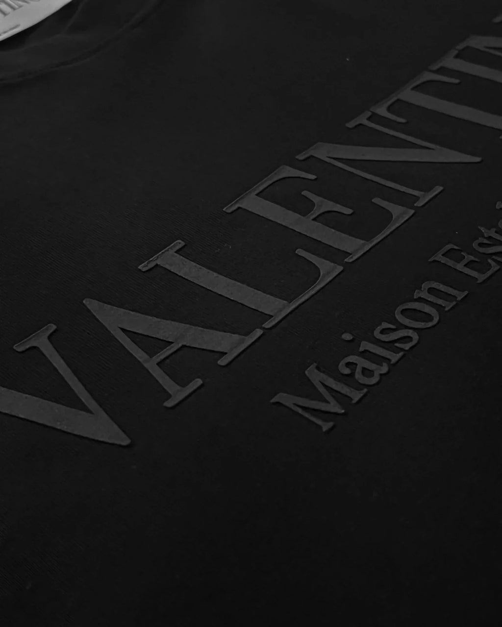 Valentino – Klasické tričko s logem – Černé