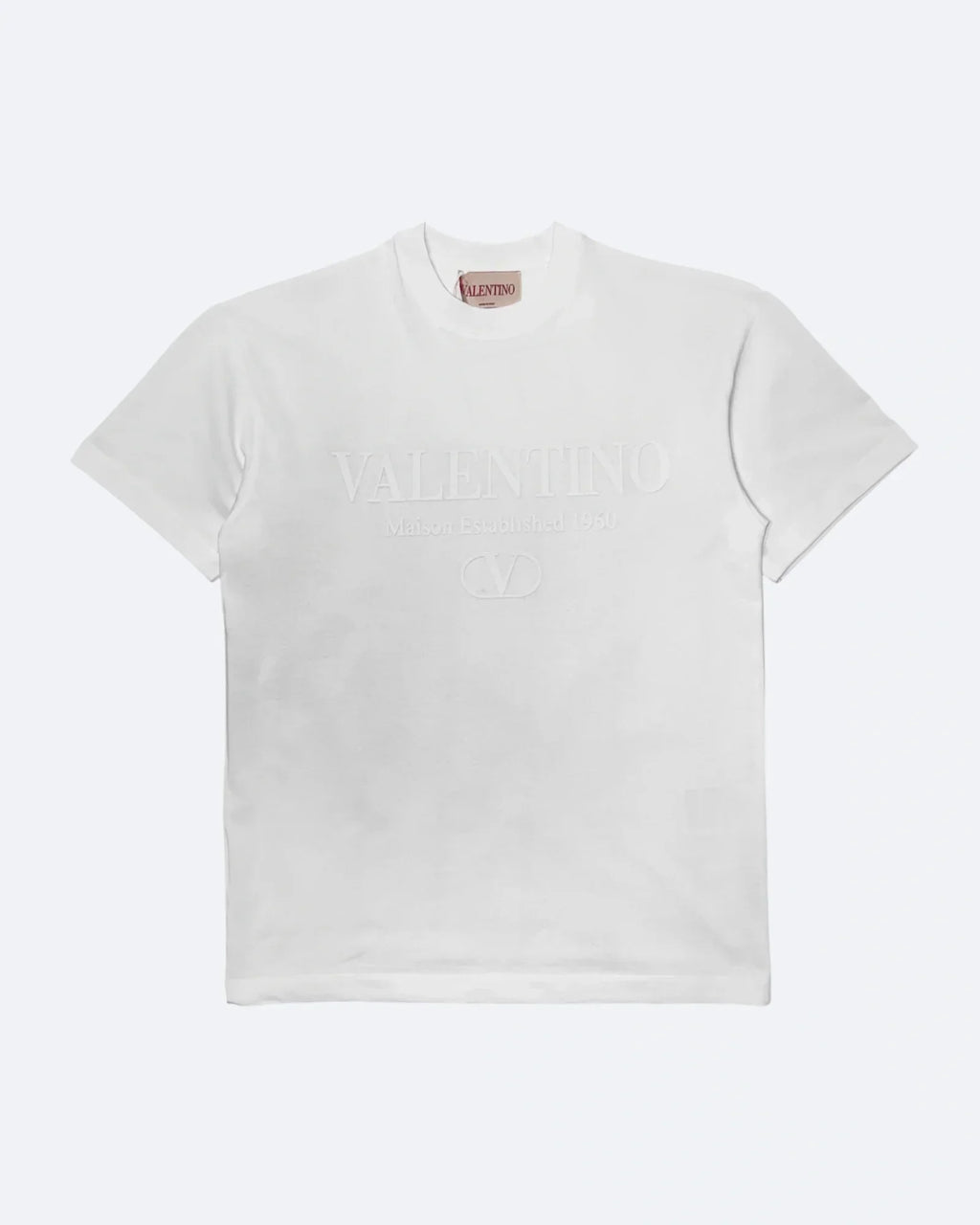 Valentino – Klasické tričko s logem – bílé