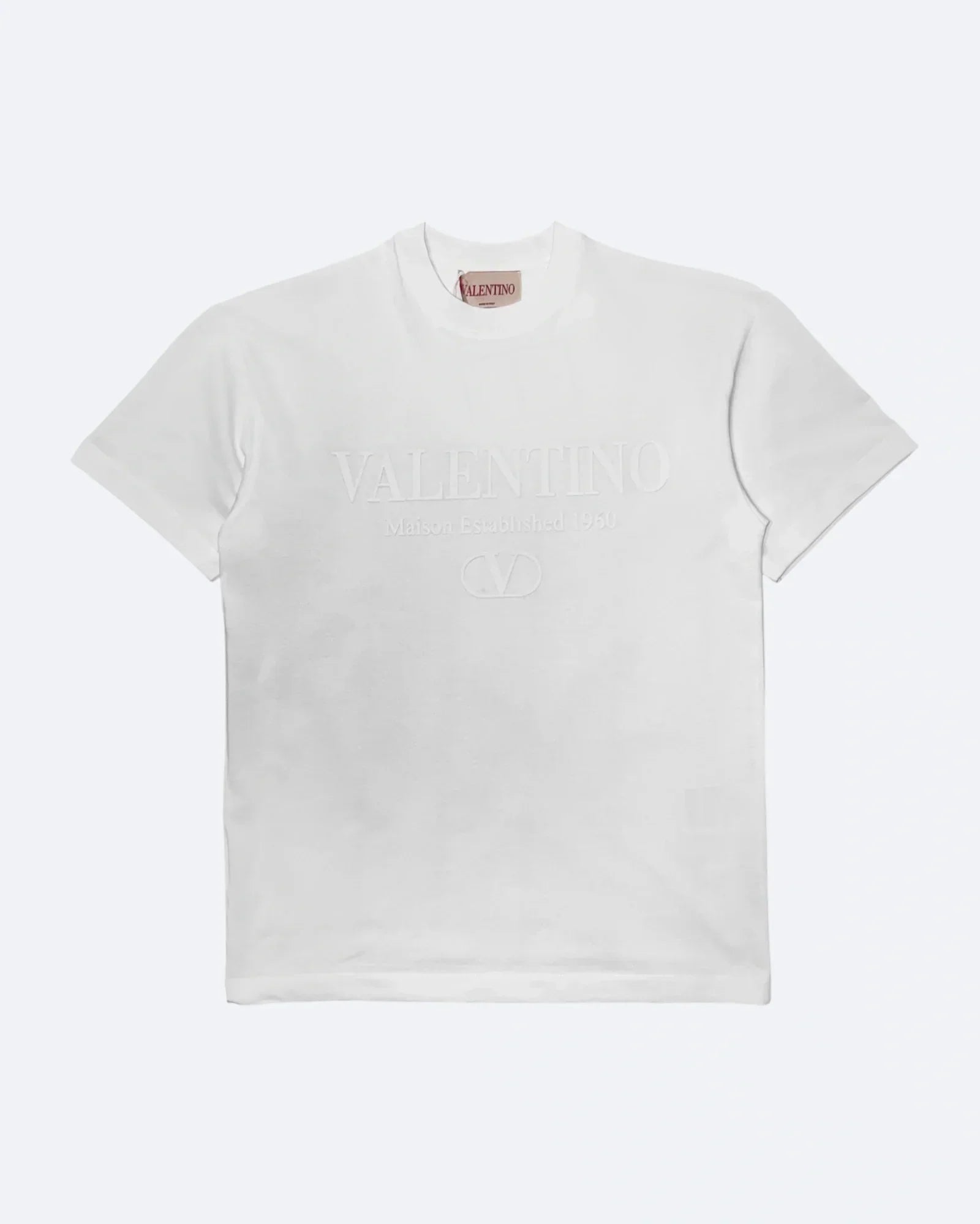 Valentino – Klasické tričko s logem – bílé