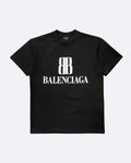 Balenciaga – Tričko s logem BB – Černá