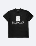Balenciaga – Tričko s logem BB – Černá