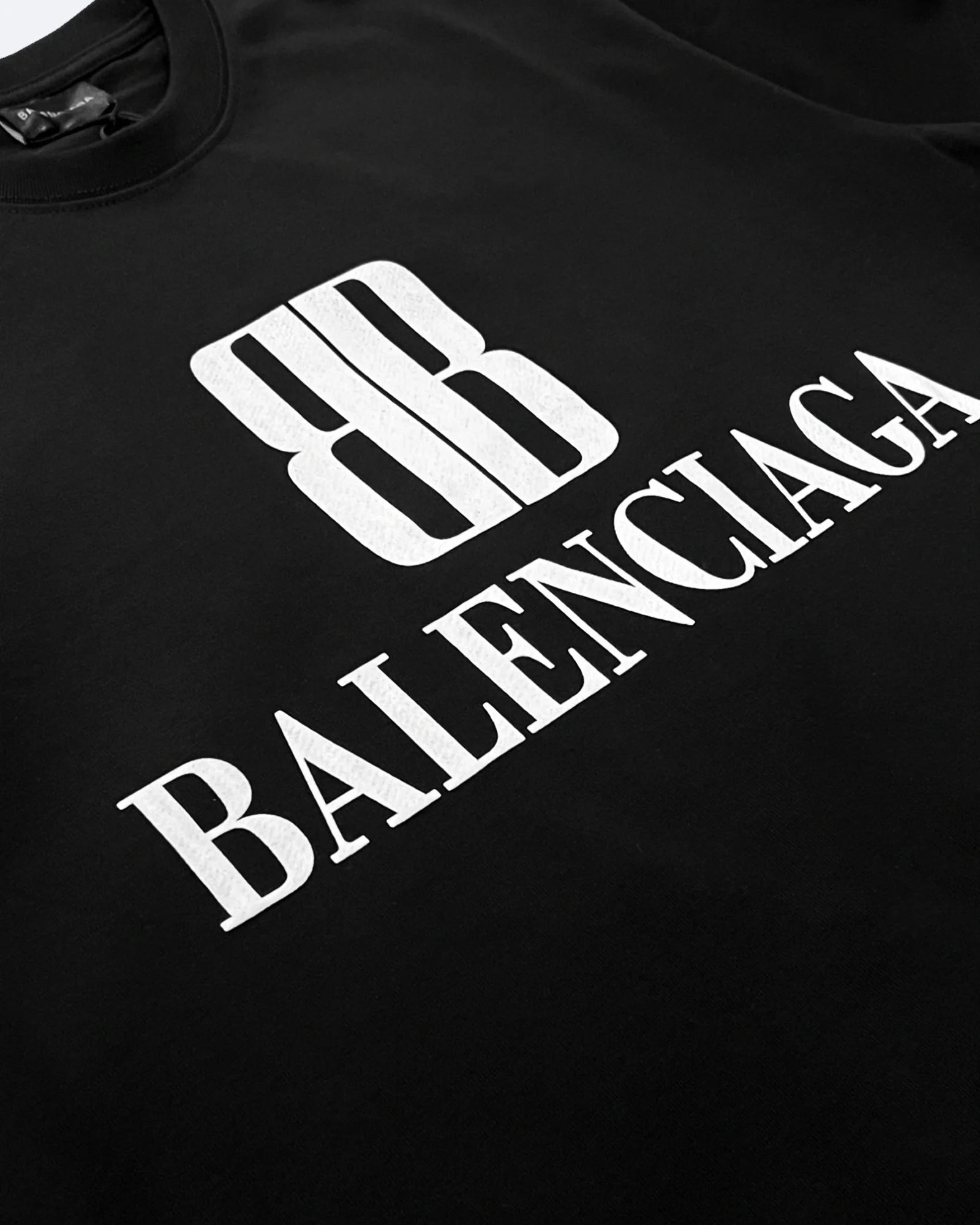 Balenciaga – Tričko s logem BB – Černá
