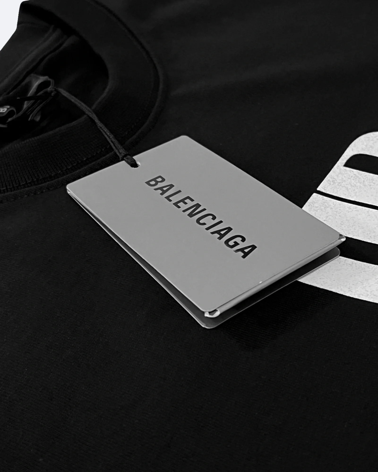 Balenciaga – Tričko s logem BB – Černá
