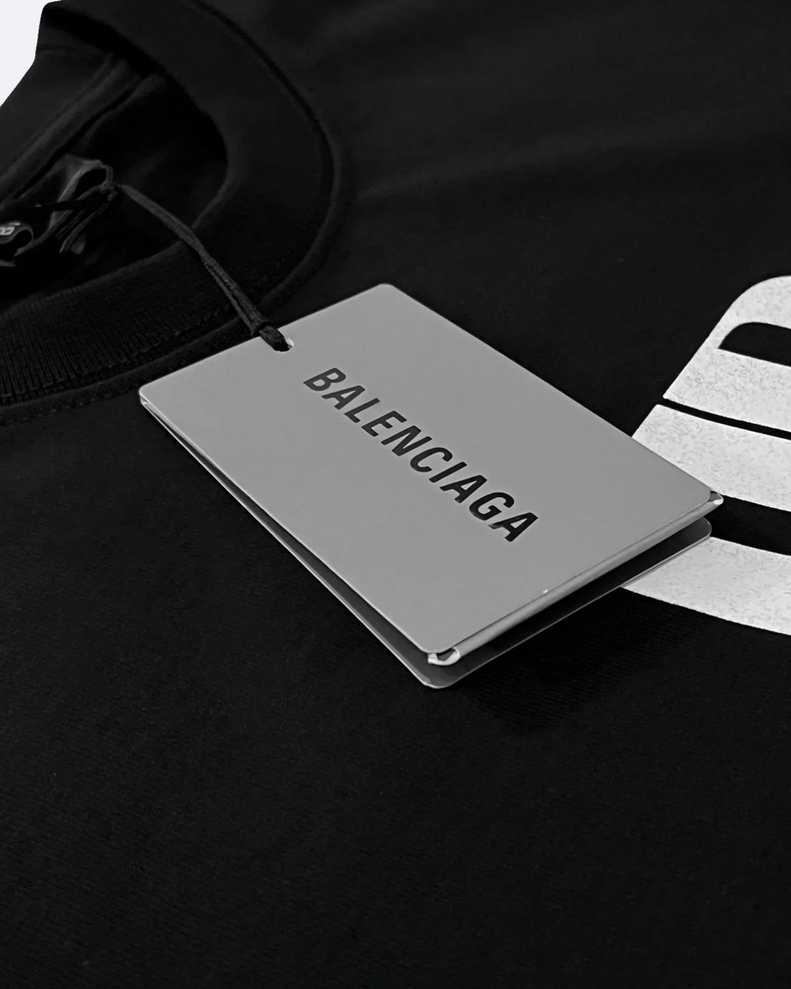 Balenciaga – Tričko s logem BB – Černá